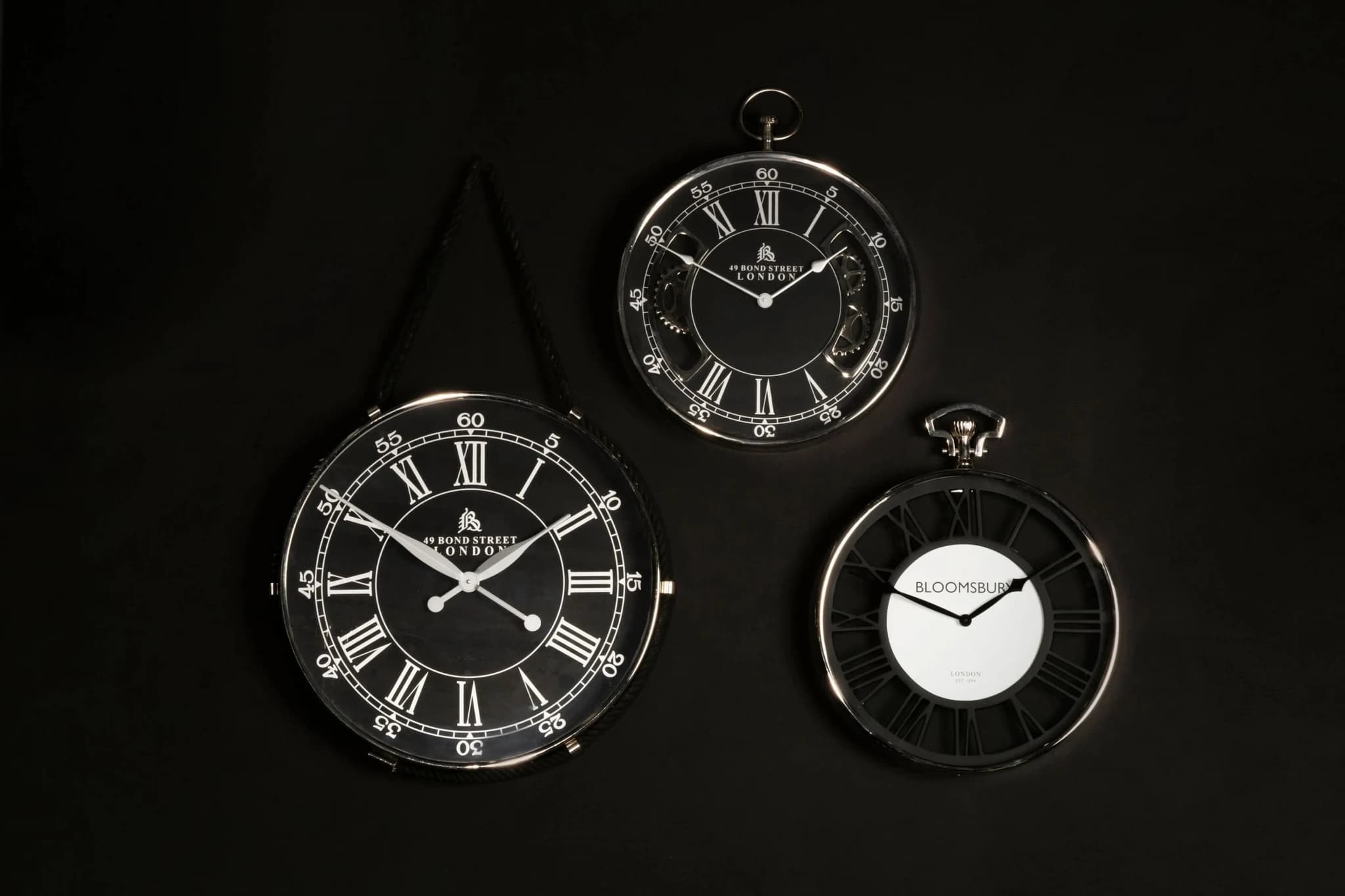 Mateo Nickel Finish Pocket Style Wall Clock - Decorative, photo 3 of 6