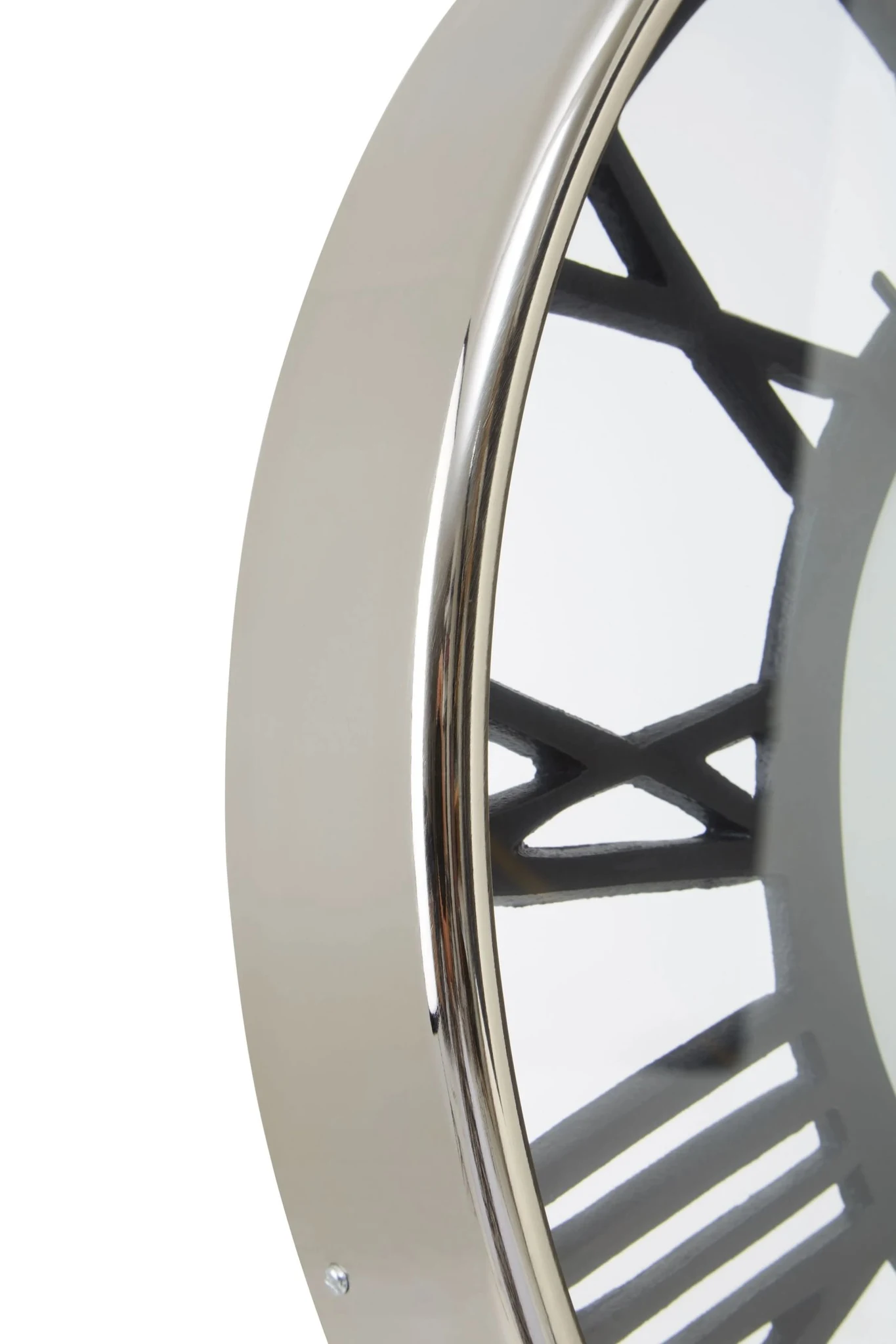 Mateo Nickel Finish Pocket Style Wall Clock - Decorative, photo 6 of 6