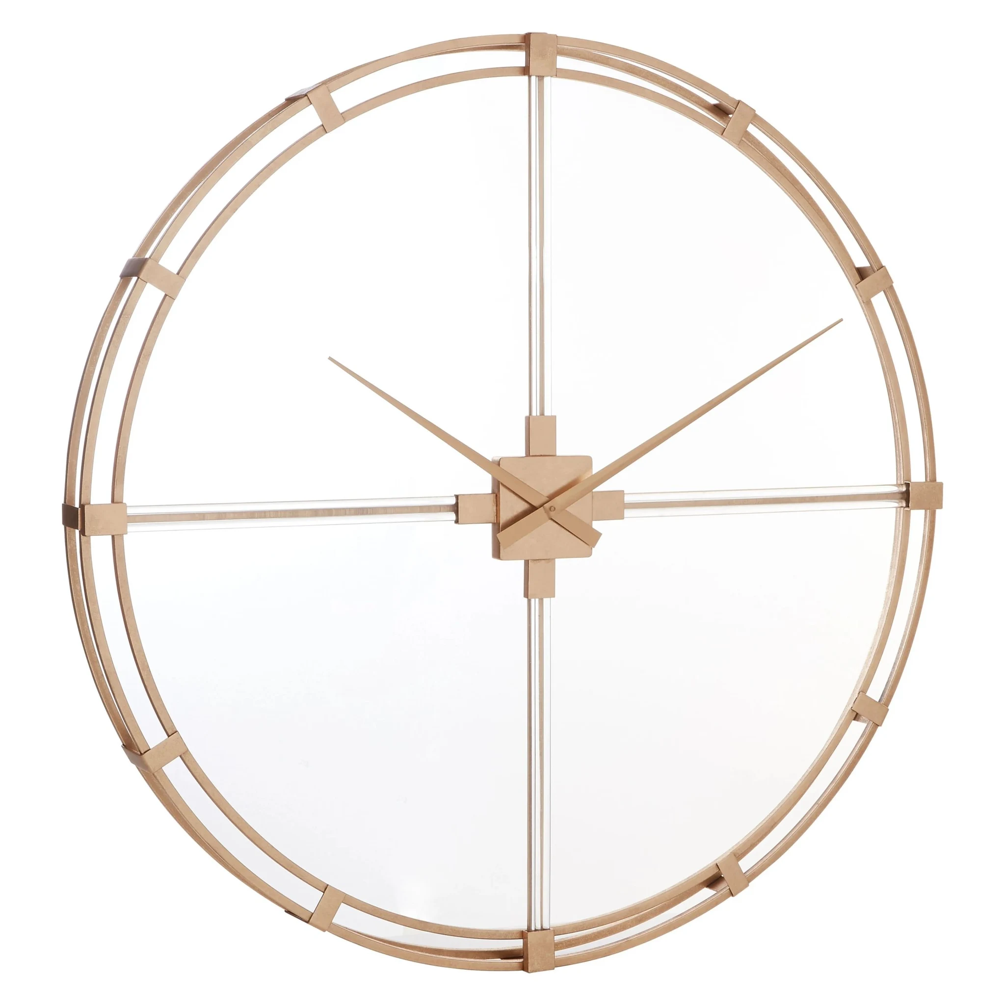 Beauly 110cm Dia Gold Finish Metal Wall Clock - Decorative, photo 4 of 5