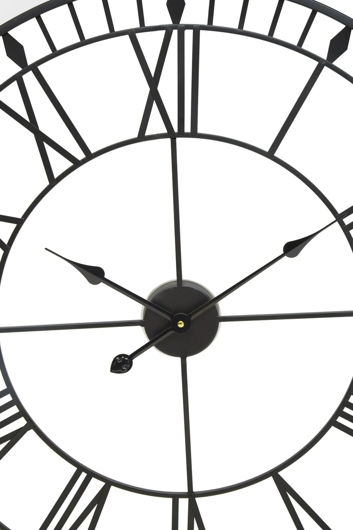 Genova 80cm Dia Large Black and White LED Wall Clock - Decorative, photo 7 of 7