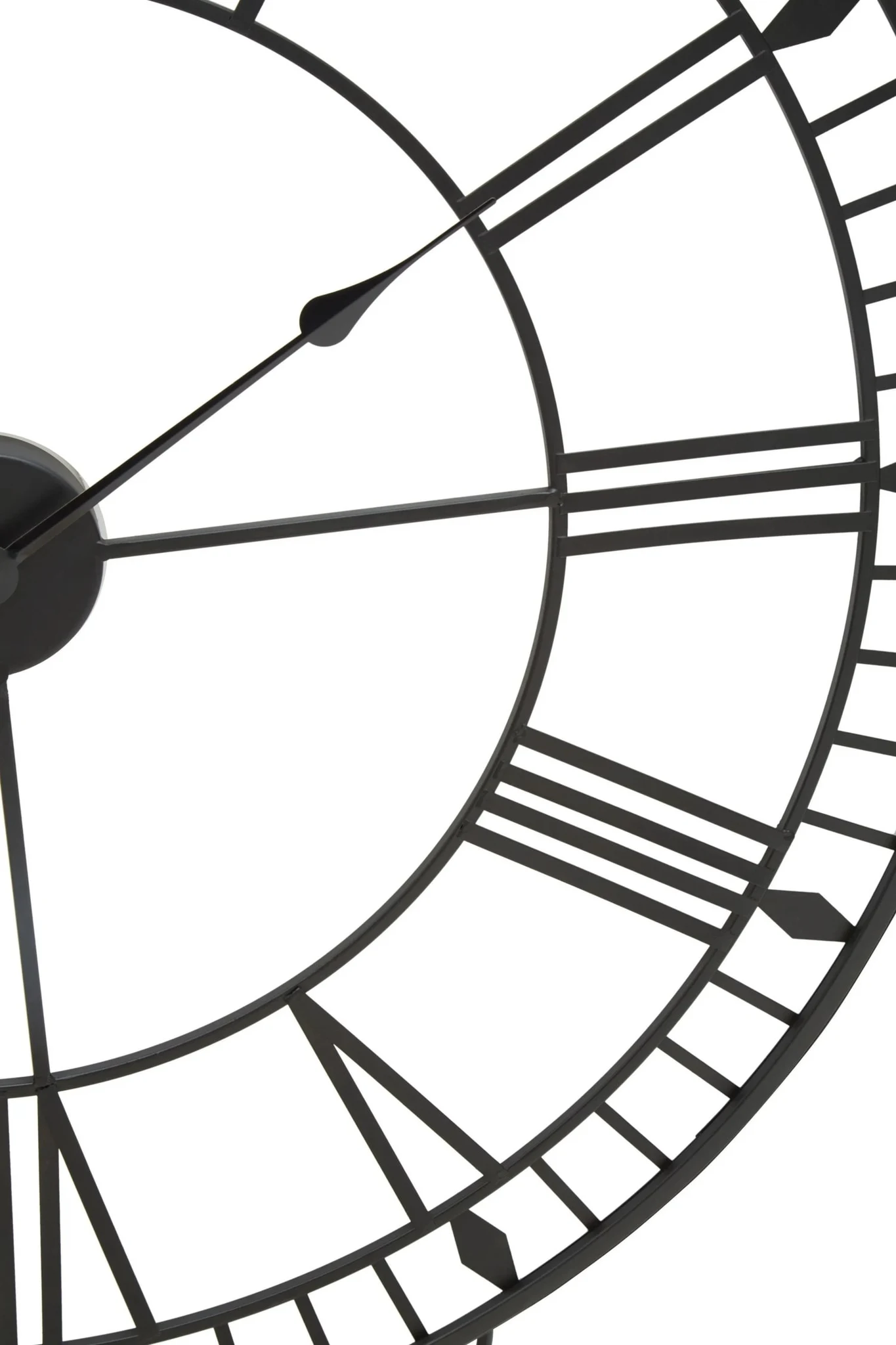 Genova 80cm Dia Large Black and White LED Wall Clock - Decorative, photo 5 of 7