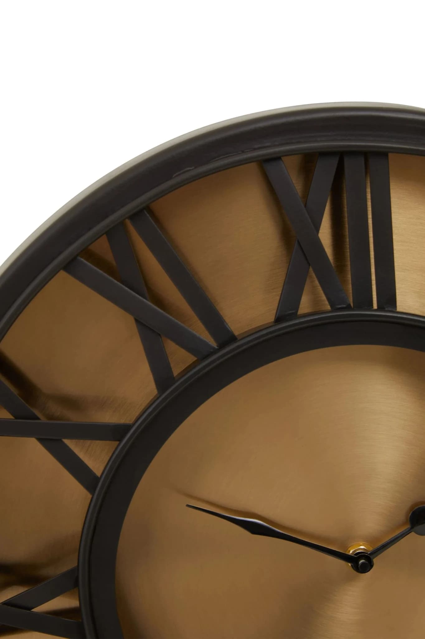 Mateo 41cm Dia Black and Antique Gold Small Wall Clock - Decorative, photo 6 of 6