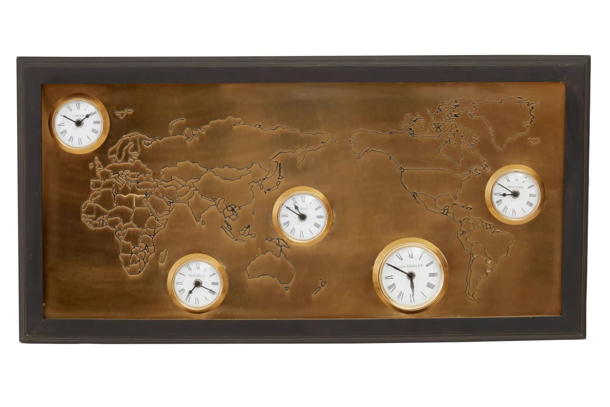 Hampstead World Map Wall Clock - Decorative, photo 2 of 2