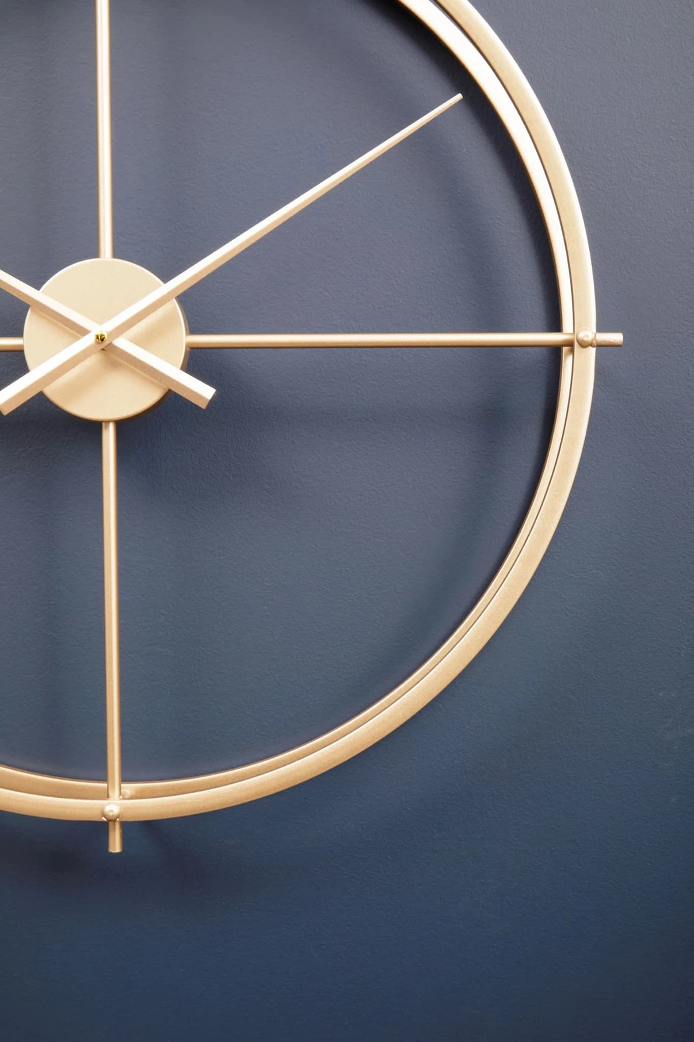 Kent 60cm Dia Large Gold Finish Wall Clock - Decorative, photo 7 of 8