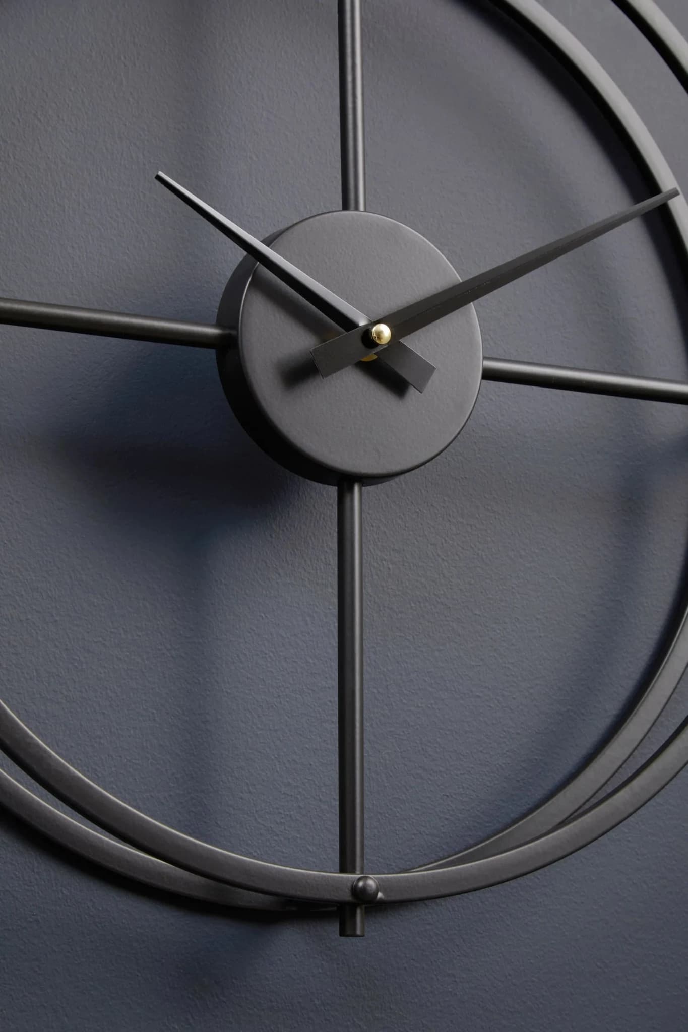 Kent 40cm Dia Small Black Finish Wall Clock - Decorative, photo 4 of 8