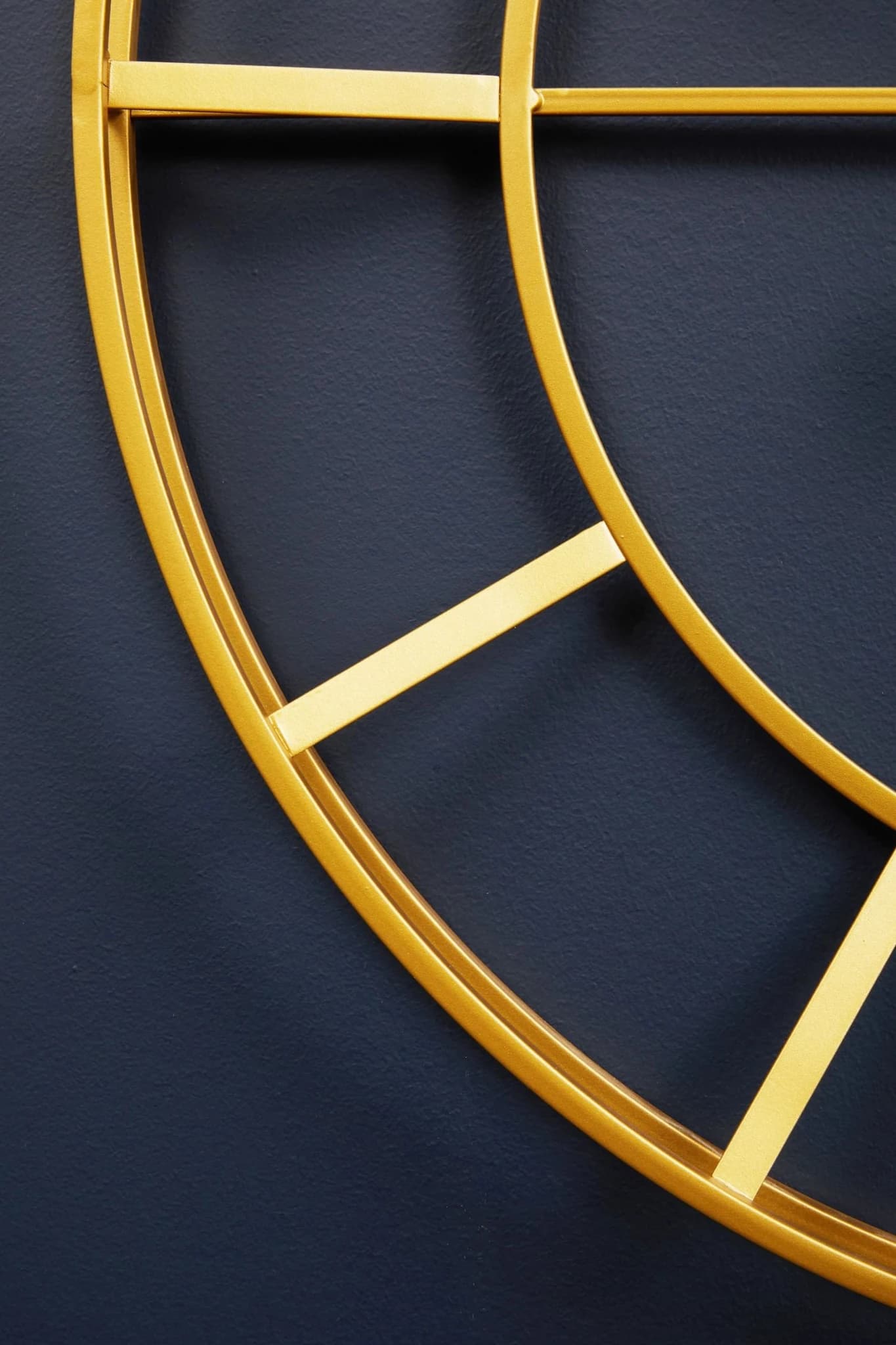 Kent 60cm Dia Large Gold Finish Metal Wall Clock - Decorative, photo 2 of 8