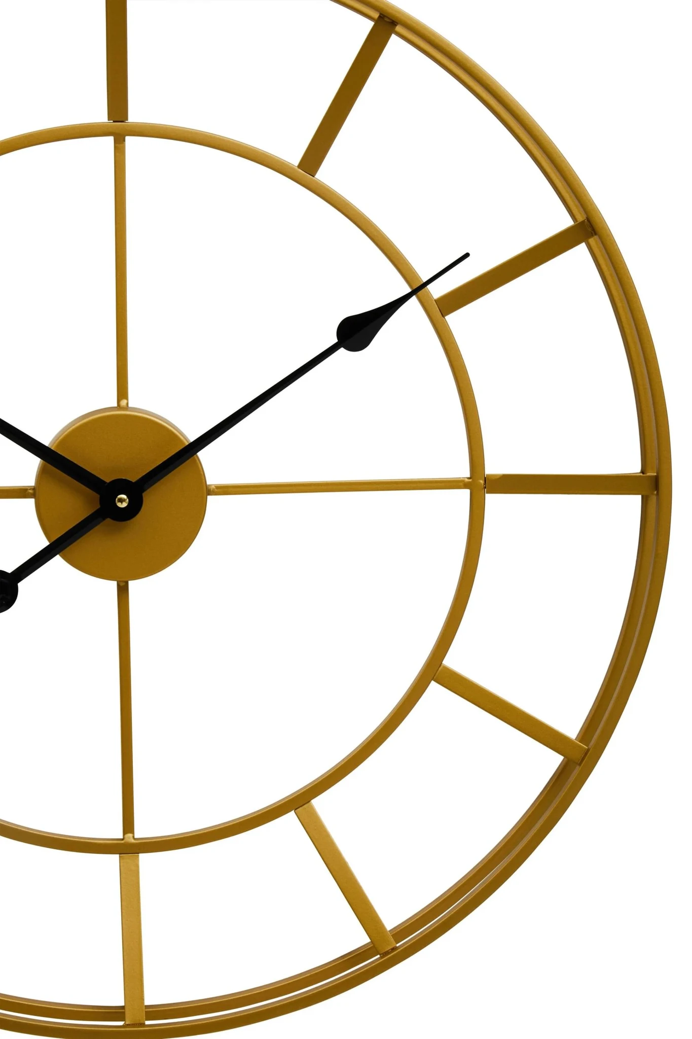Kent 60cm Dia Large Gold Finish Metal Wall Clock - Decorative, photo 7 of 8