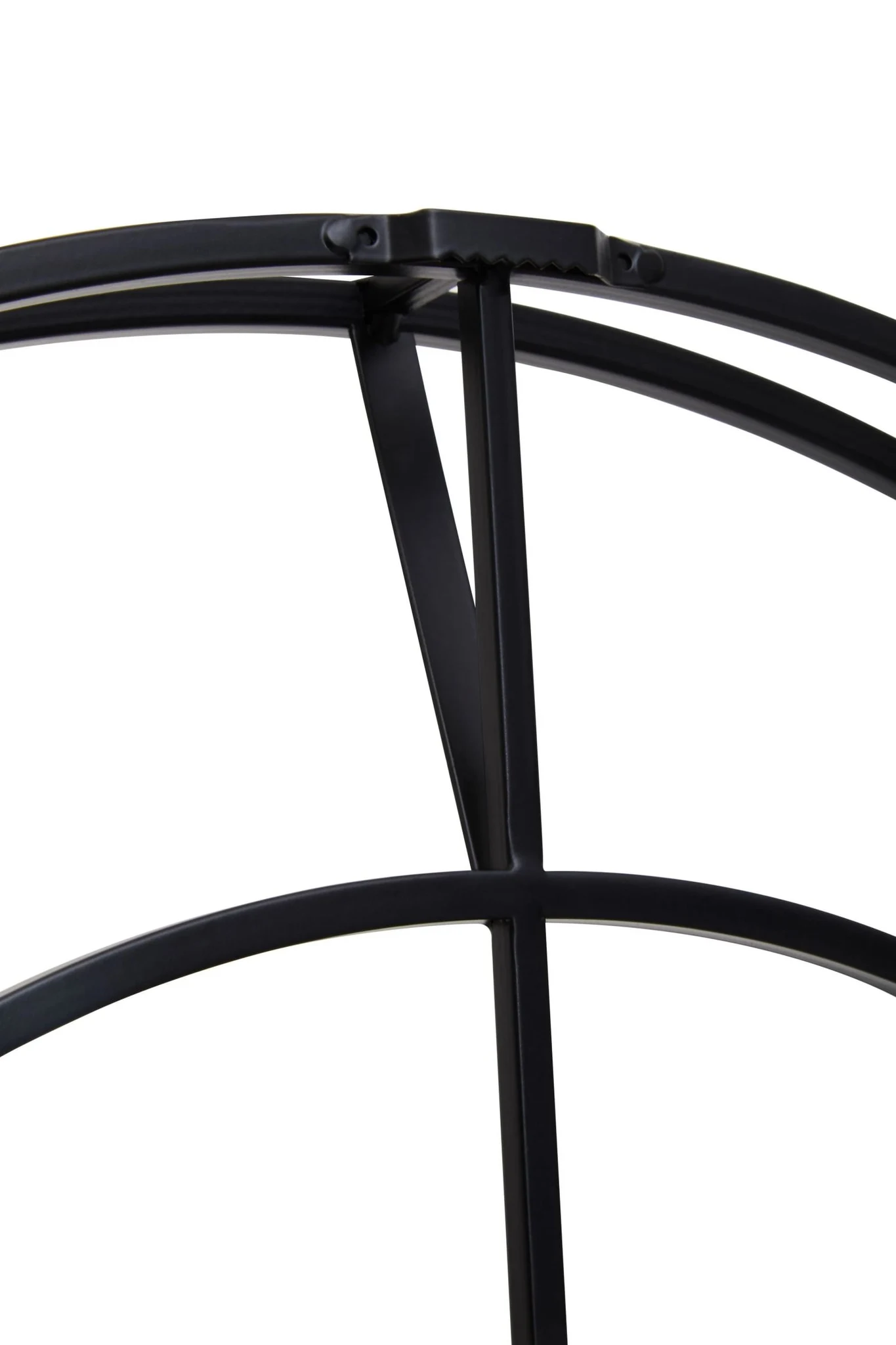 Kent 60cm Dia Large Black Finish Metal Wall Clock - Decorative, photo 7 of 8