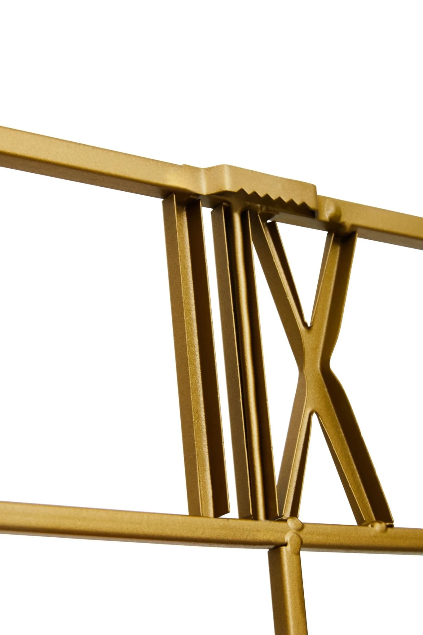 Kent Small Gold Finish Square Wall Clock - Decorative, photo 7 of 8