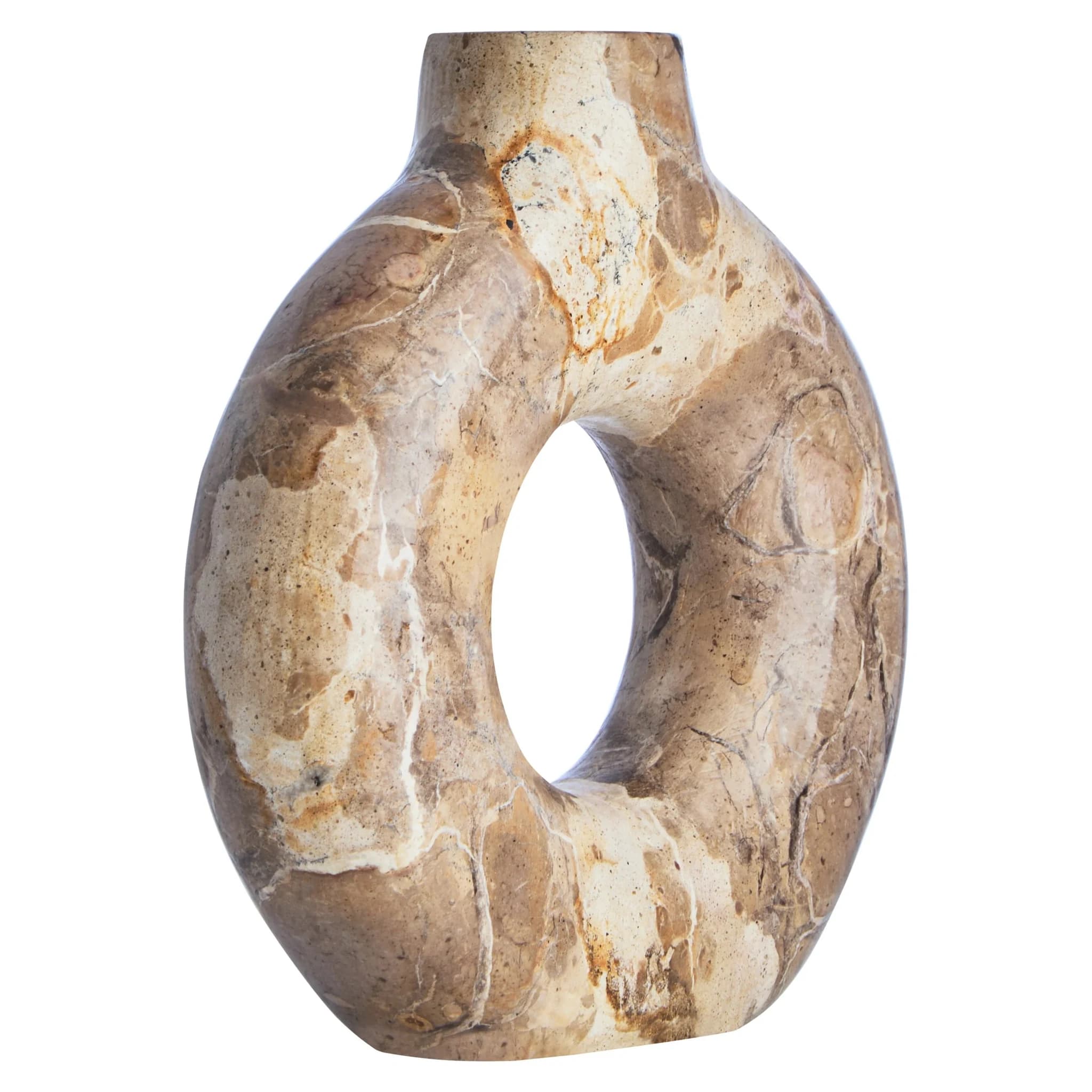 Santino Chocolate Marble Vase - Vases, photo 6 of 8