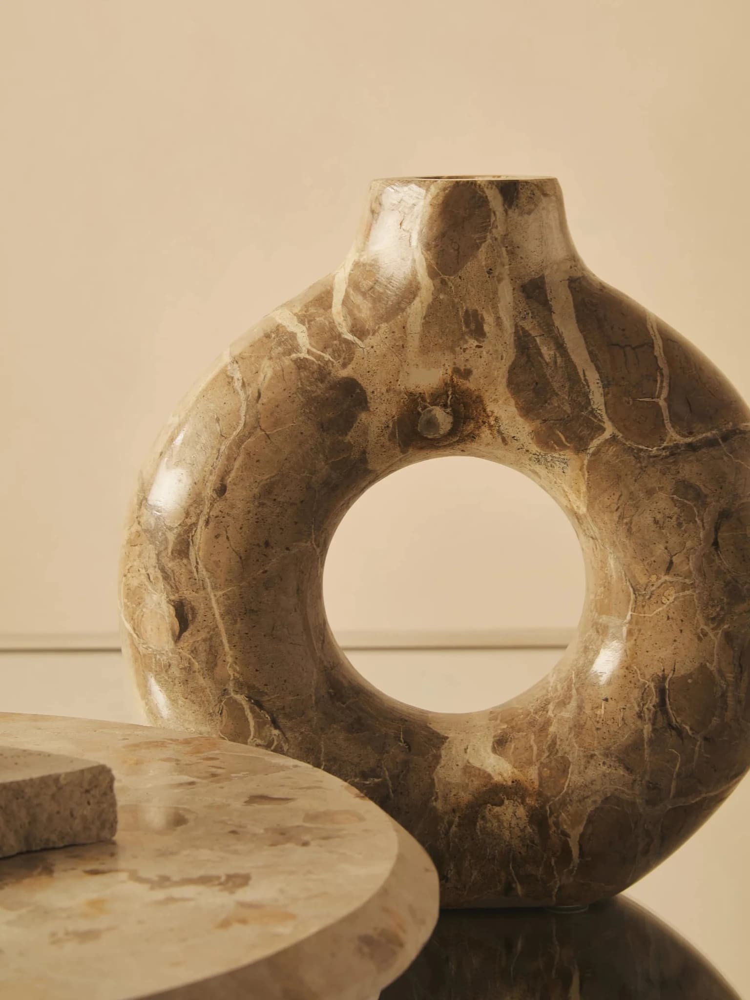 Santino Chocolate Marble Vase - Vases, photo 4 of 8