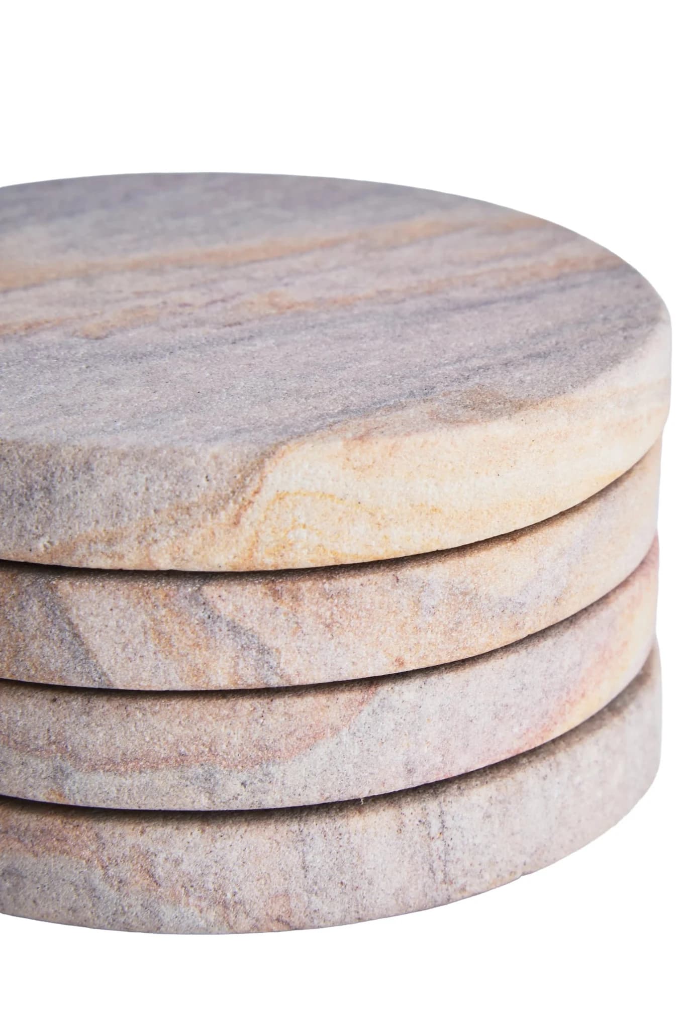 Pietra Rainbow Sandstone Set of 4 Coasters - Decorative, photo 7 of 8
