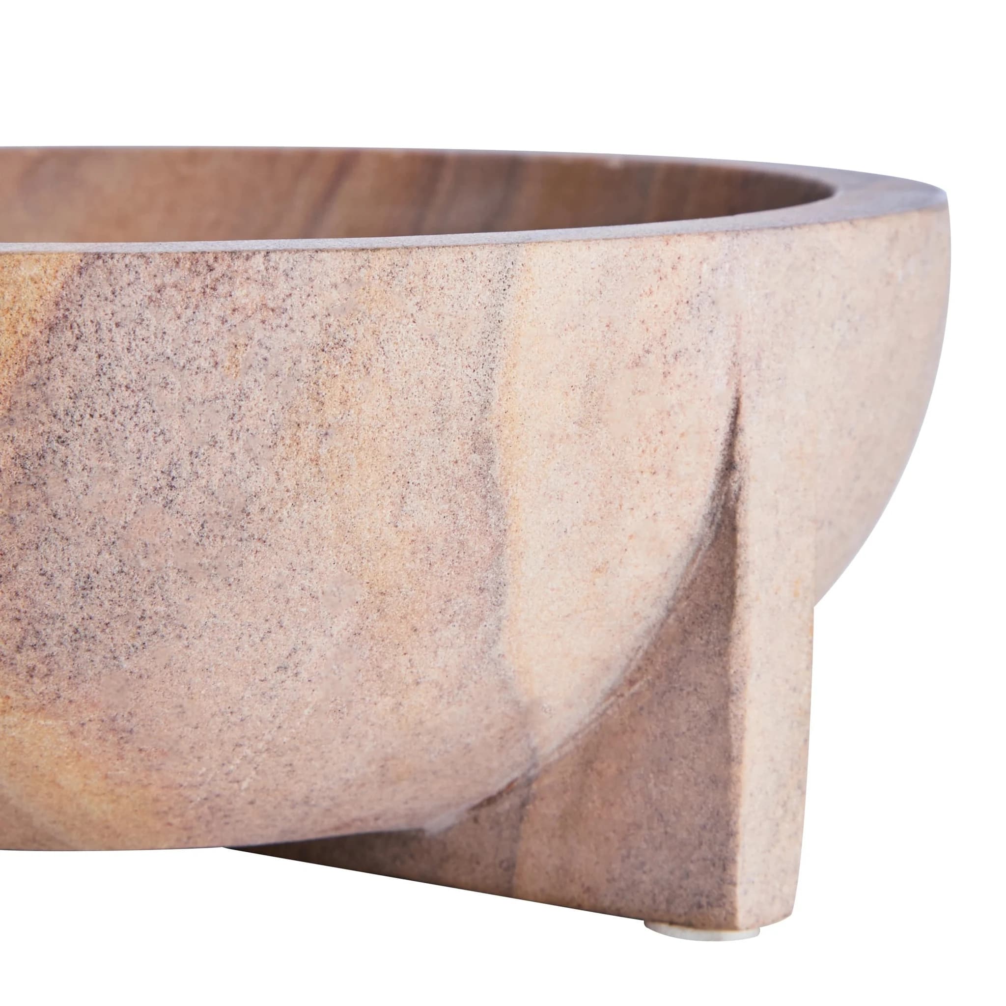 Pietra Rainbow Sandstone Pedestal Bowl - Decorative, photo 6 of 7