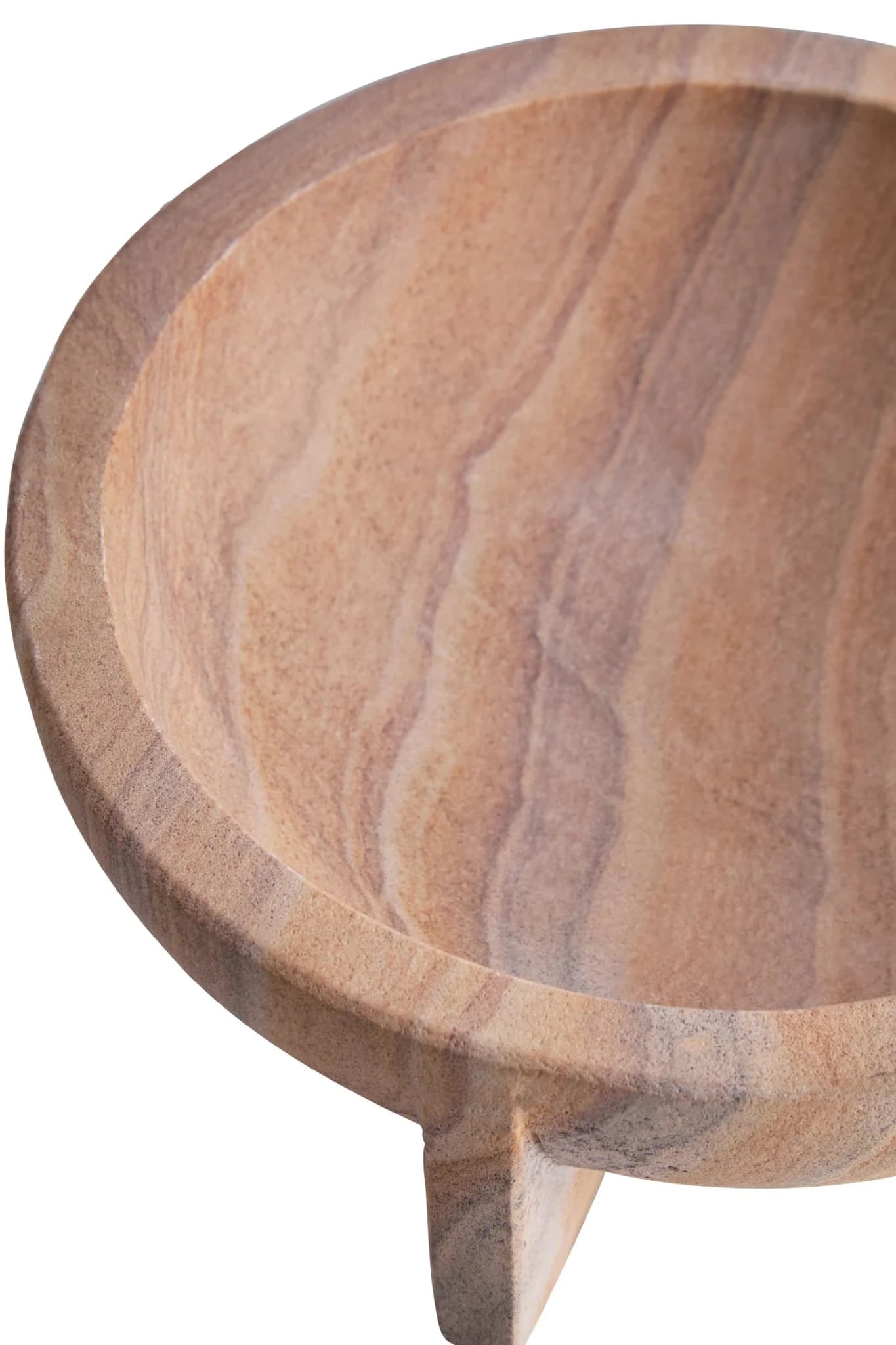 Pietra Rainbow Sandstone Pedestal Bowl - Decorative, photo 5 of 7