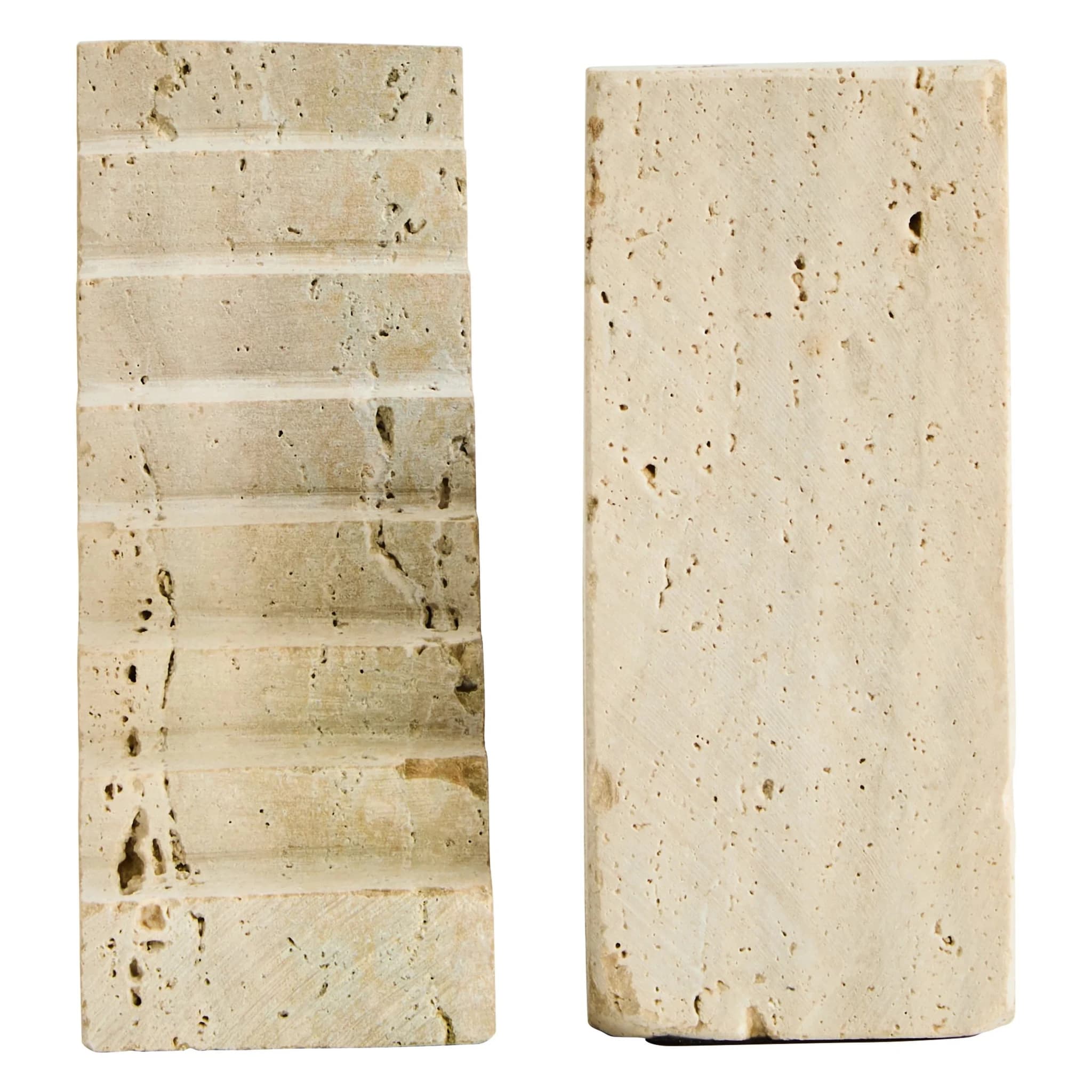 Tibor Travertine Set of Two Stair Design Bookends - Decorative, photo 2 of 6