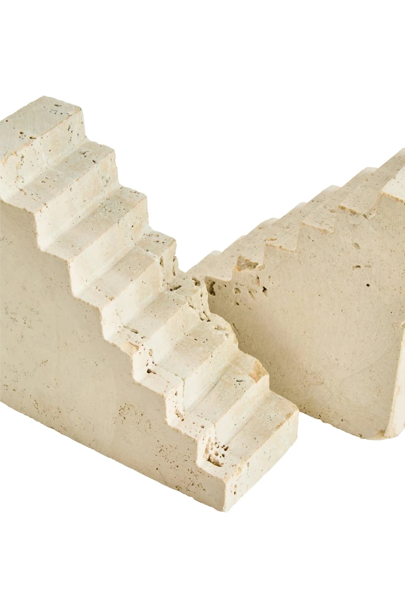 Tibor Travertine Set of Two Stair Design Bookends - Decorative, photo 6 of 6