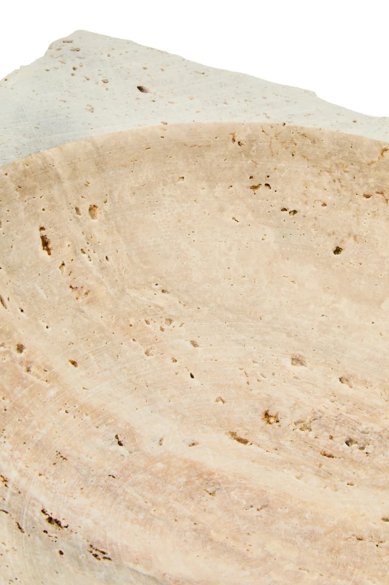 Tibor Travertine Rough Edge Square Bowl - Decorative, photo 4 of 6
