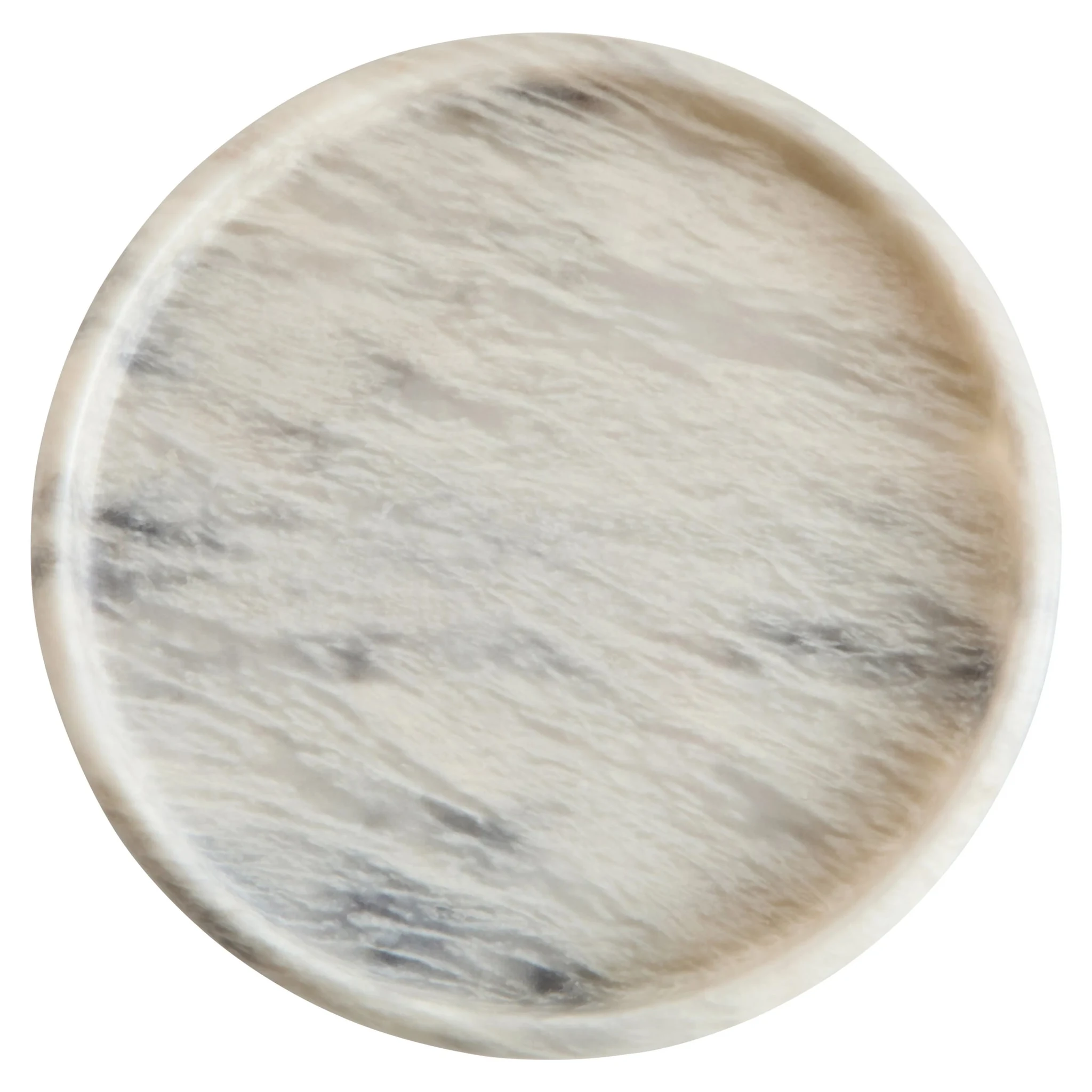Zoro White Marble Round Tray - Decorative, photo 2 of 6