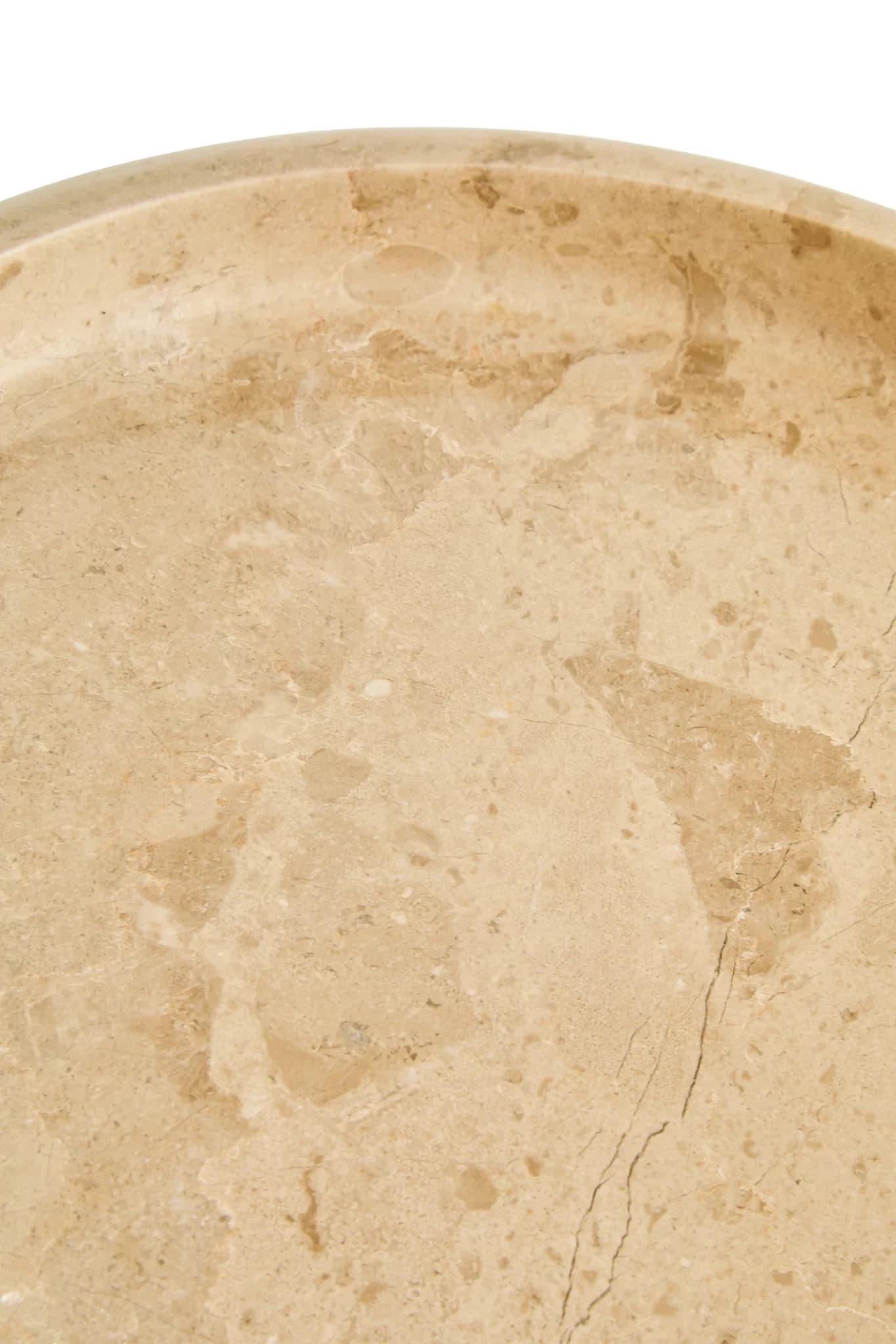 Zoro Cream Marble Round Tray - Decorative, photo 5 of 7