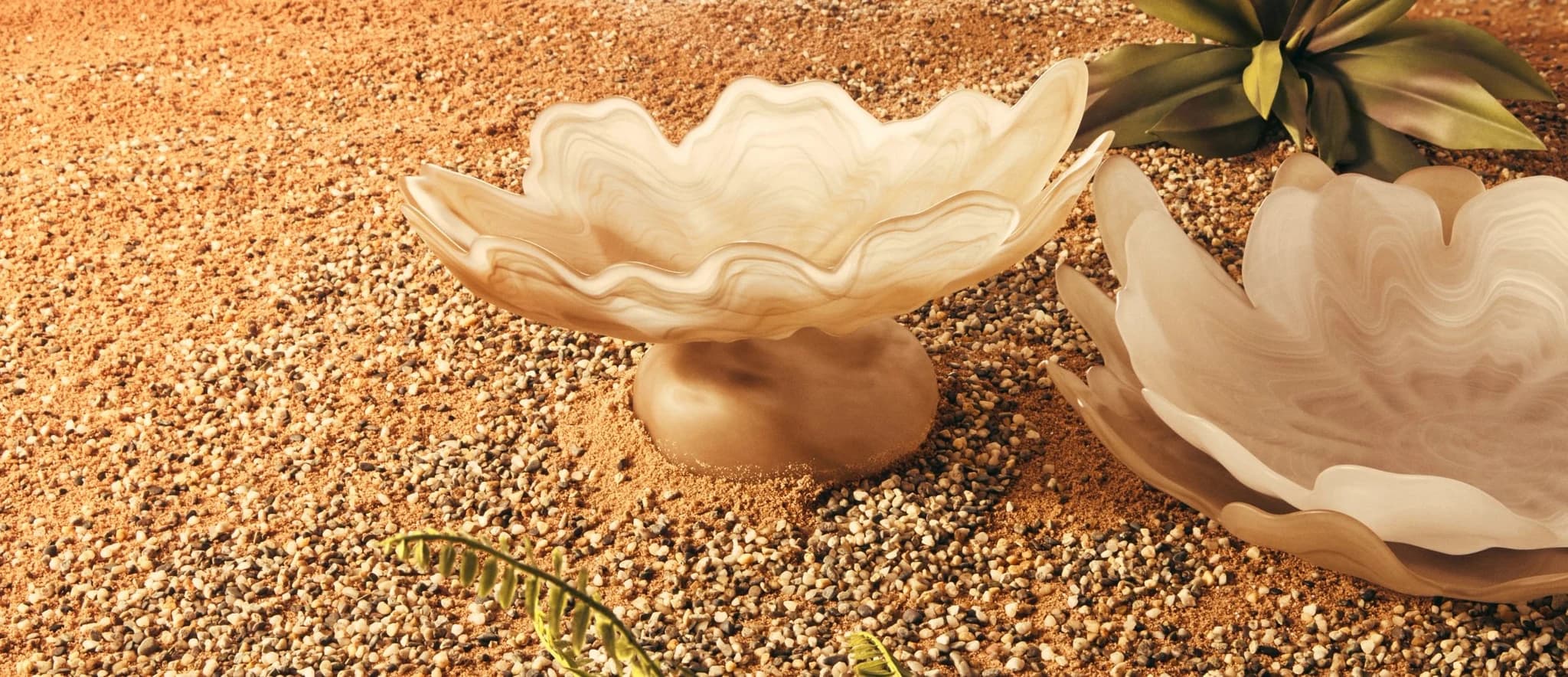 Galene Fluted White Glass Plate - Decorative, photo 5 of 8