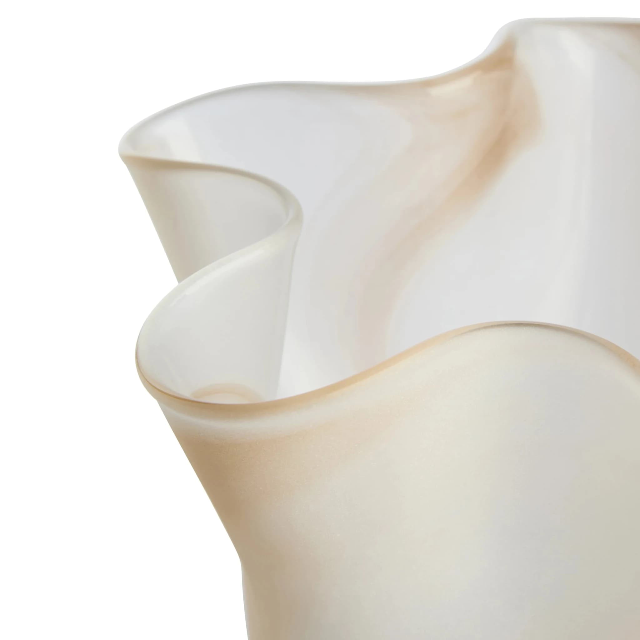 Galene Natural Fluted Glass Vase - Vases, photo 5 of 6