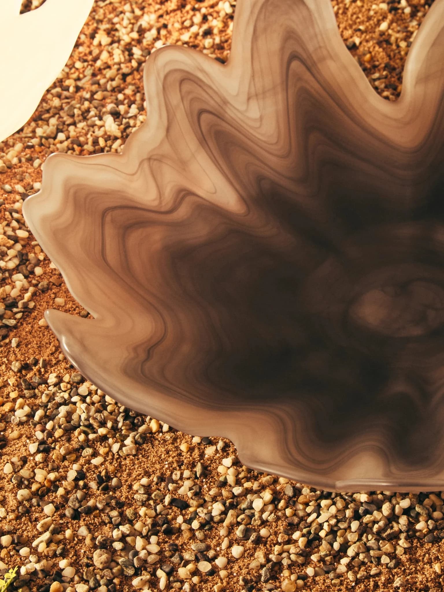 Galene Grey Fluted Glass Plate - Decorative, photo 4 of 8