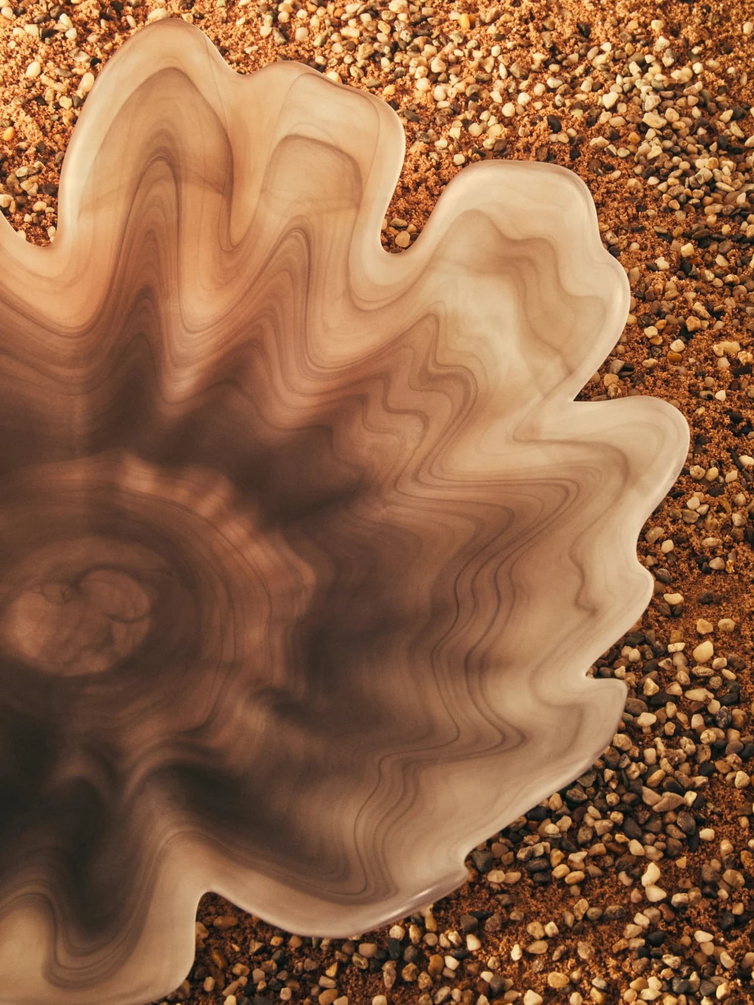 Galene Grey Fluted Glass Plate - Decorative, photo 3 of 8