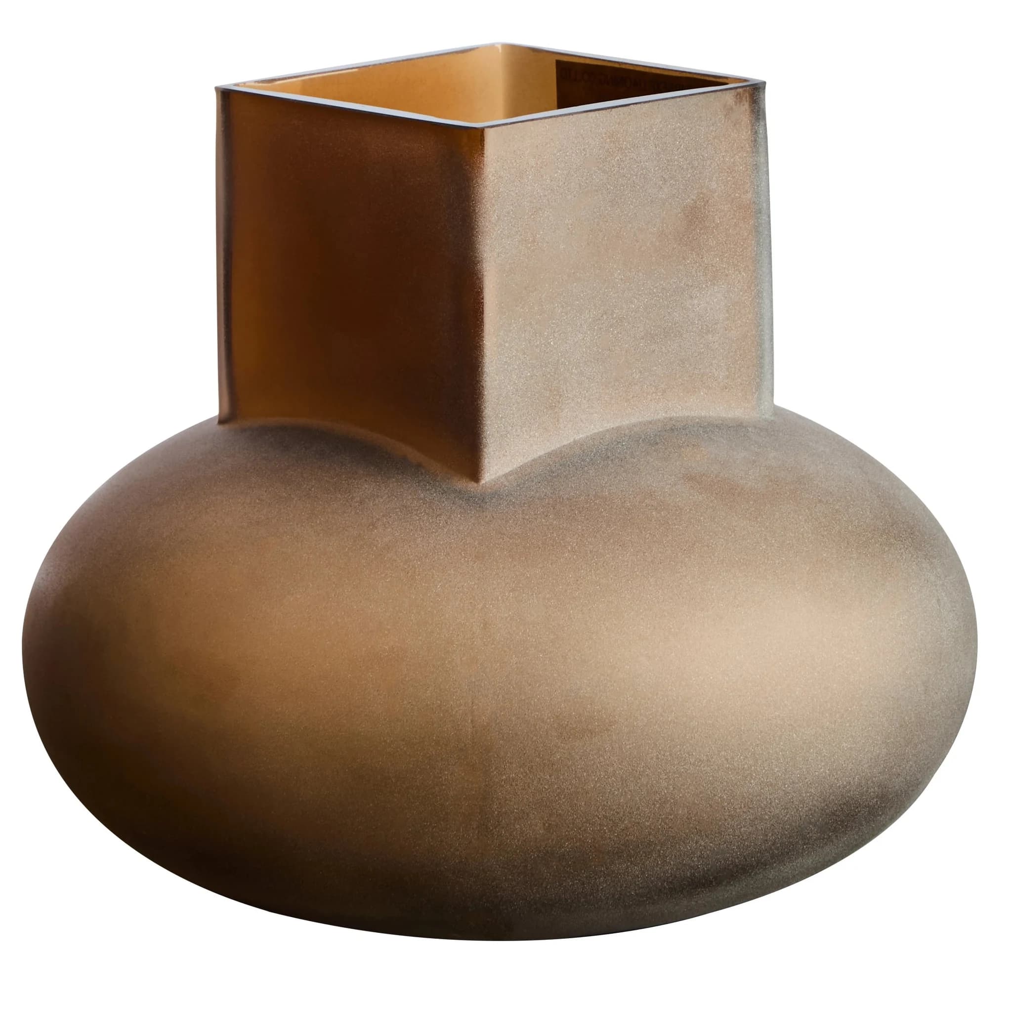 Gabi Brown Opaque Glass Small Vase - Vases, photo 2 of 5