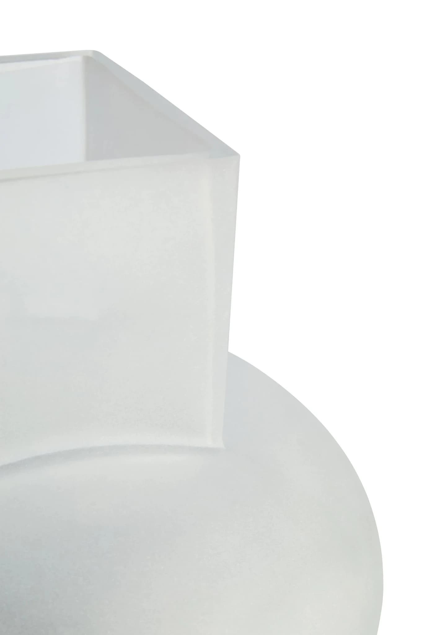 Gabi White Opaque Glass Small Vase - Vases, photo 6 of 7