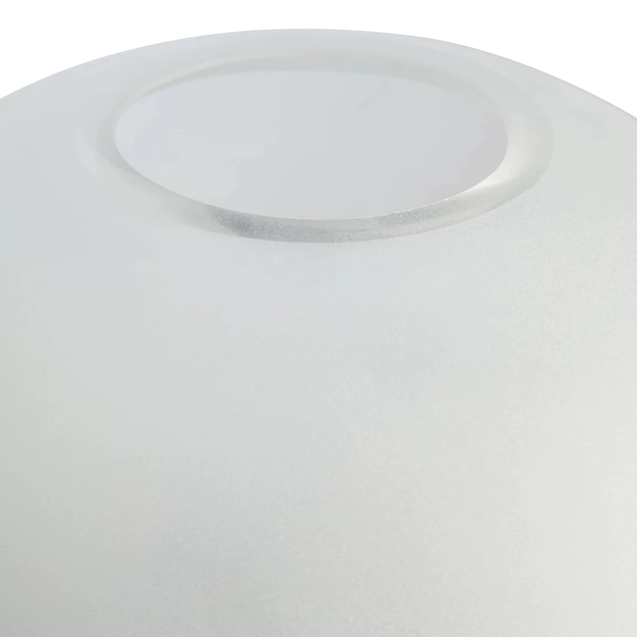 Gabi White Opaque Glass Large Vase - Vases, photo 7 of 8
