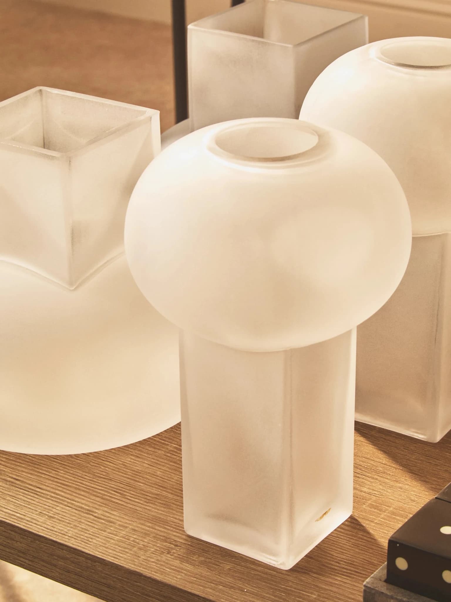 Gabi White Opaque Glass Large Vase - Vases, photo 3 of 8