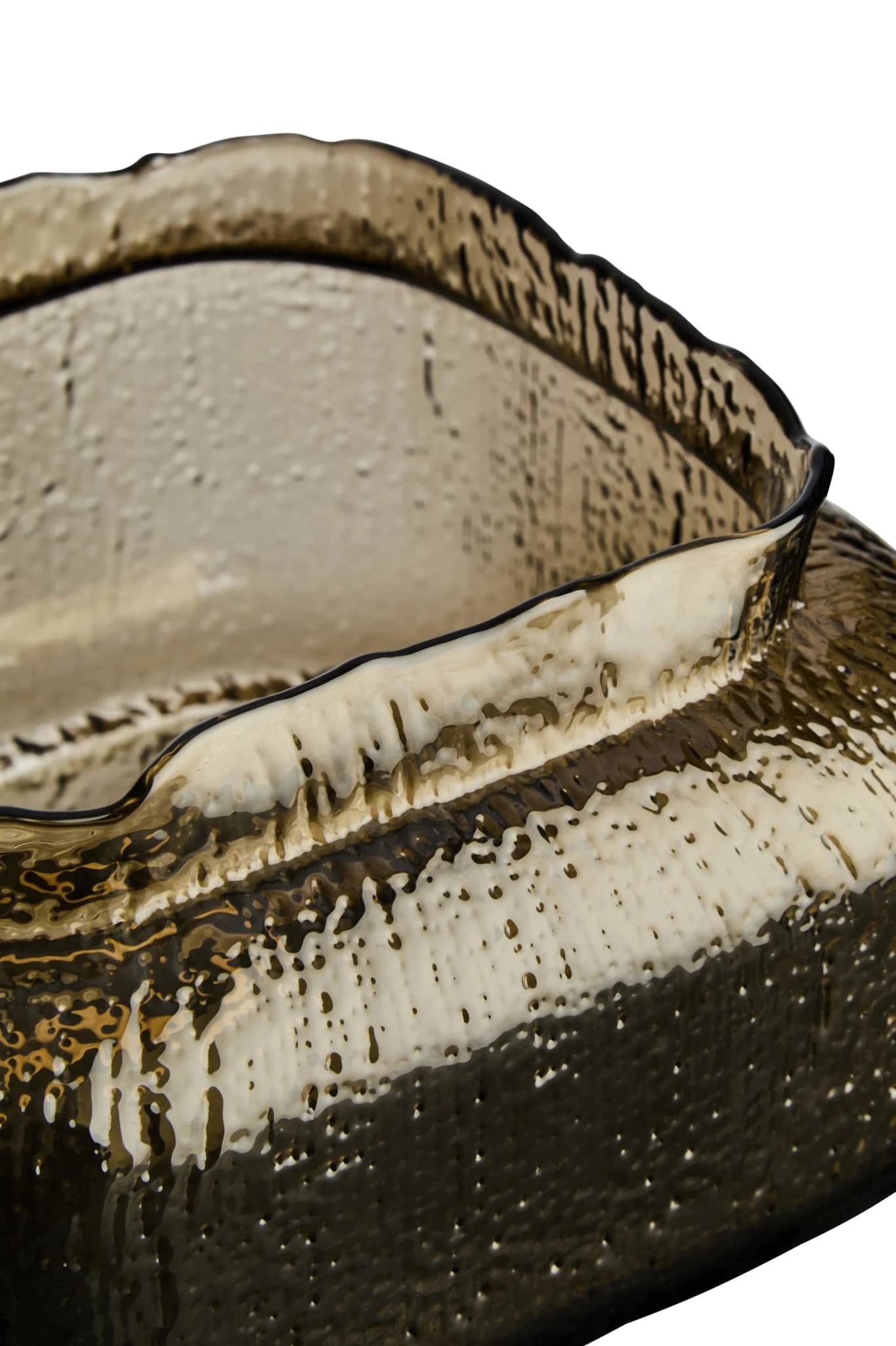 Galea Brown Textured Glass Small Vase - Vases, photo 3 of 5