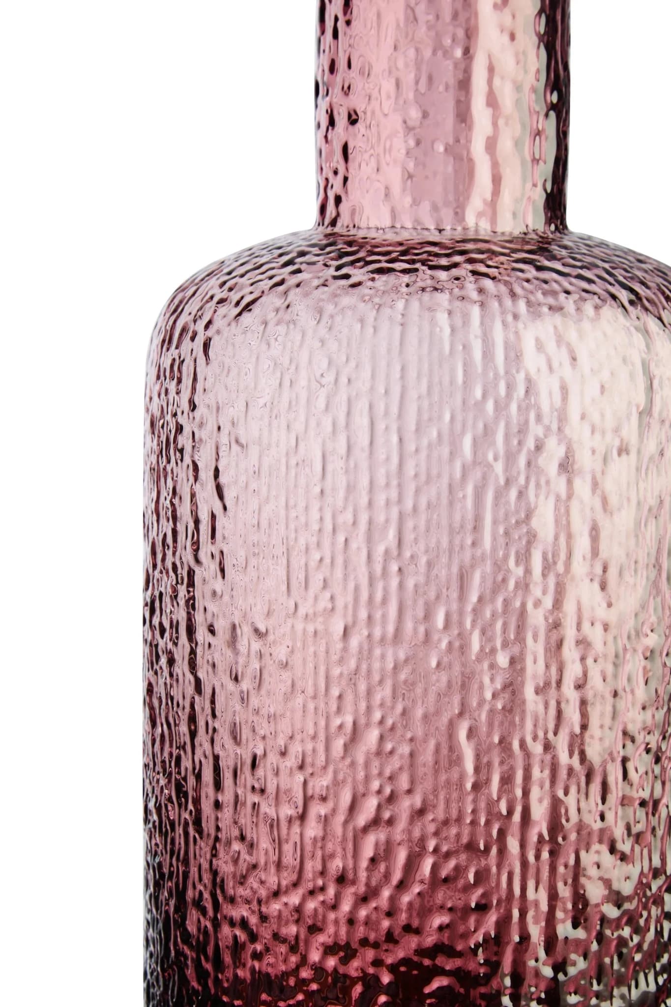 Galea Pink Textured Glass Small Bottle - Vases, photo 8 of 8