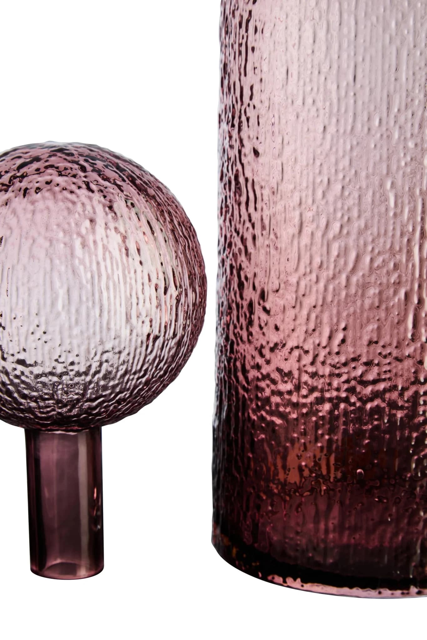 Galea PinkTextured Glass Large Bottle - Vases, photo 8 of 8