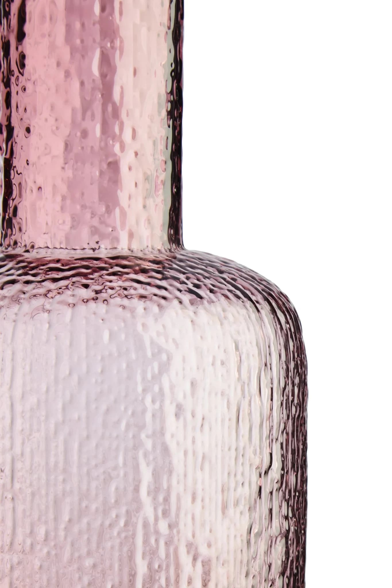 Galea PinkTextured Glass Large Bottle - Vases, photo 7 of 8
