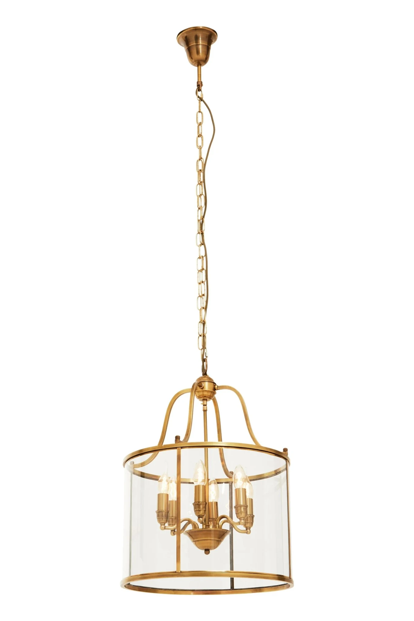 Hampstead Brass Finish 6 Bulb Pendant Light - Pendant lights, photo 4 of 7