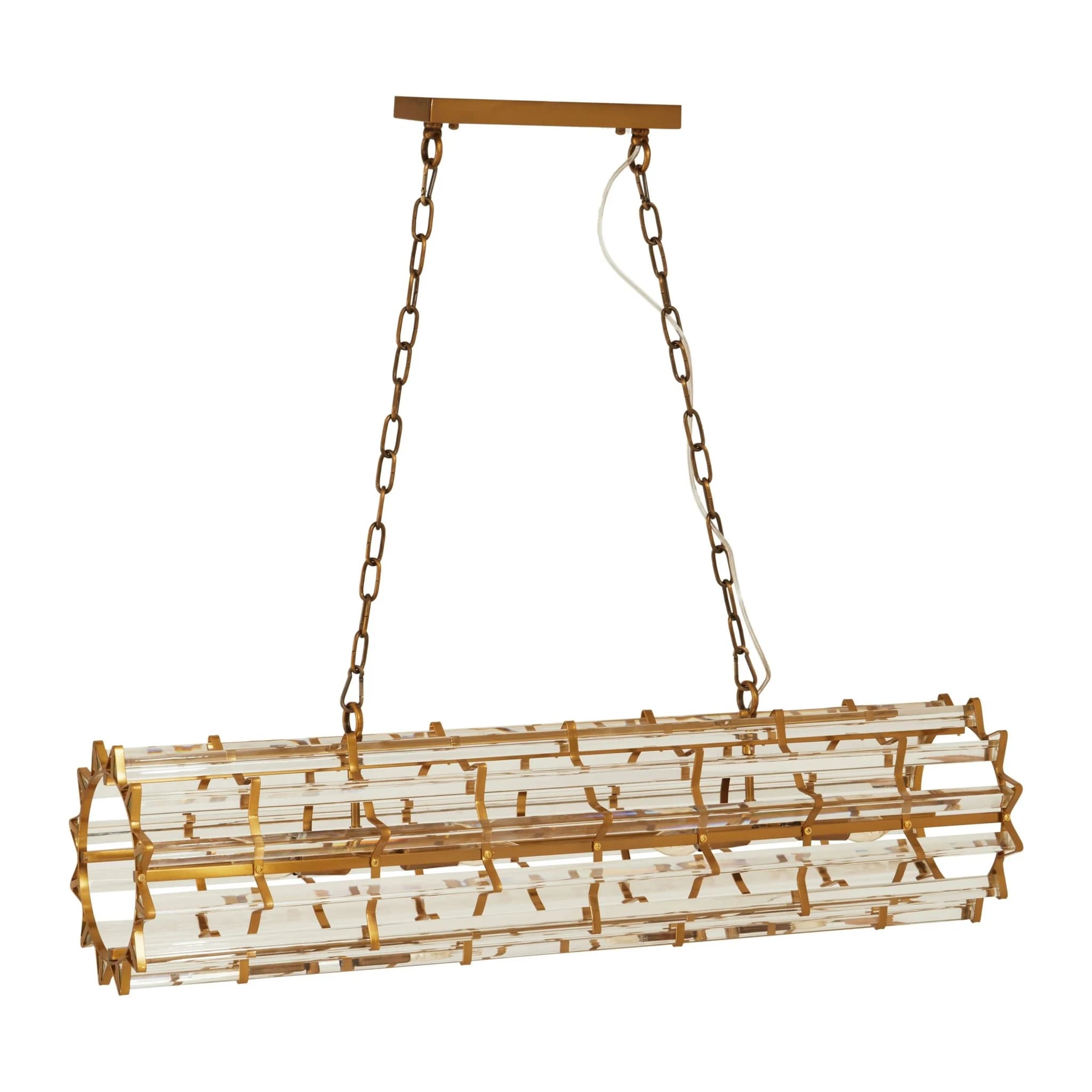 Karli Brass Eight Bulb Pendant Light - Pendant lights, photo 4 of 8