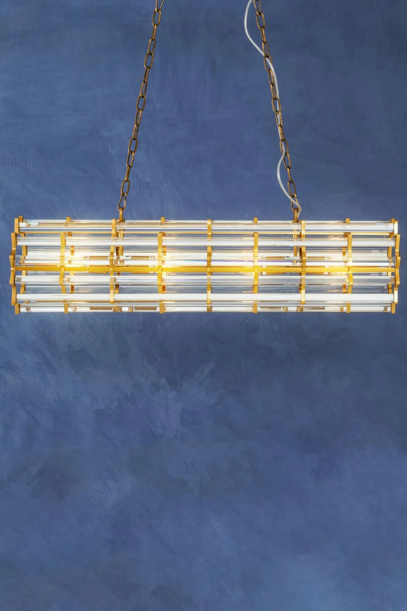 Karli Brass Eight Bulb Pendant Light - Pendant lights, photo 2 of 8