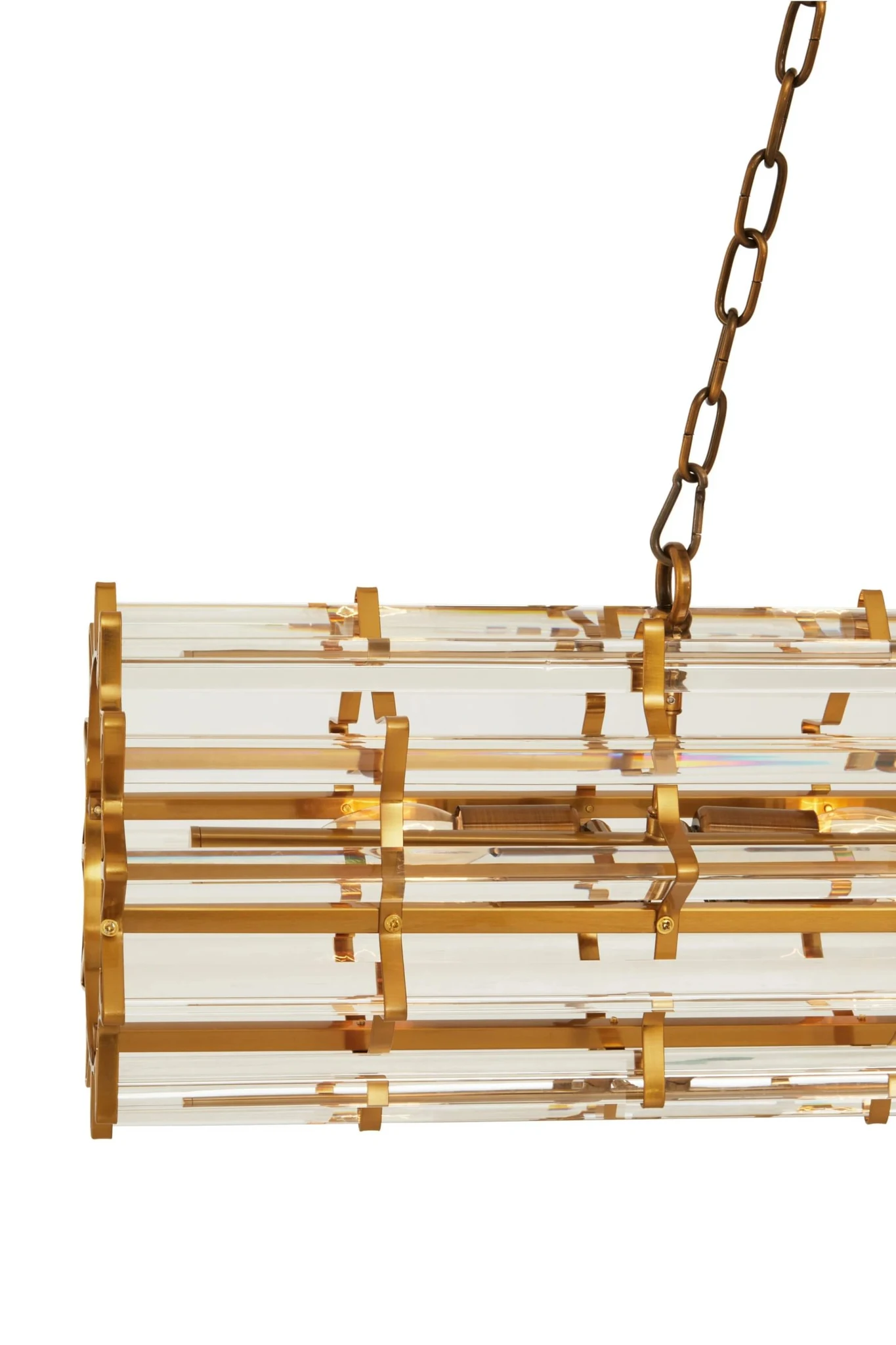 Karli Brass Eight Bulb Pendant Light - Pendant lights, photo 6 of 8
