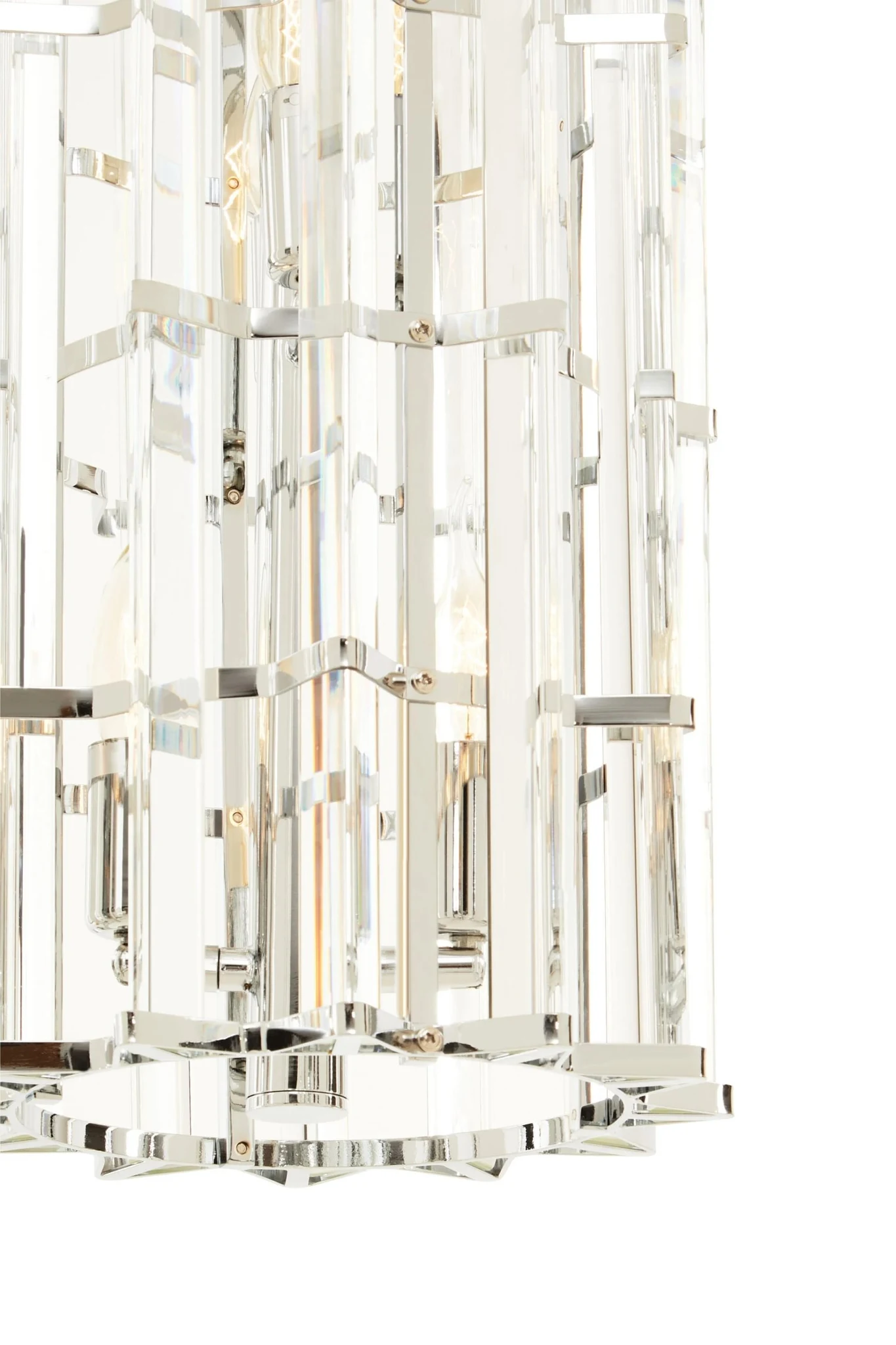 Karli Chrome Finish Small Vertical Pendant Light - Pendant lights, photo 6 of 7