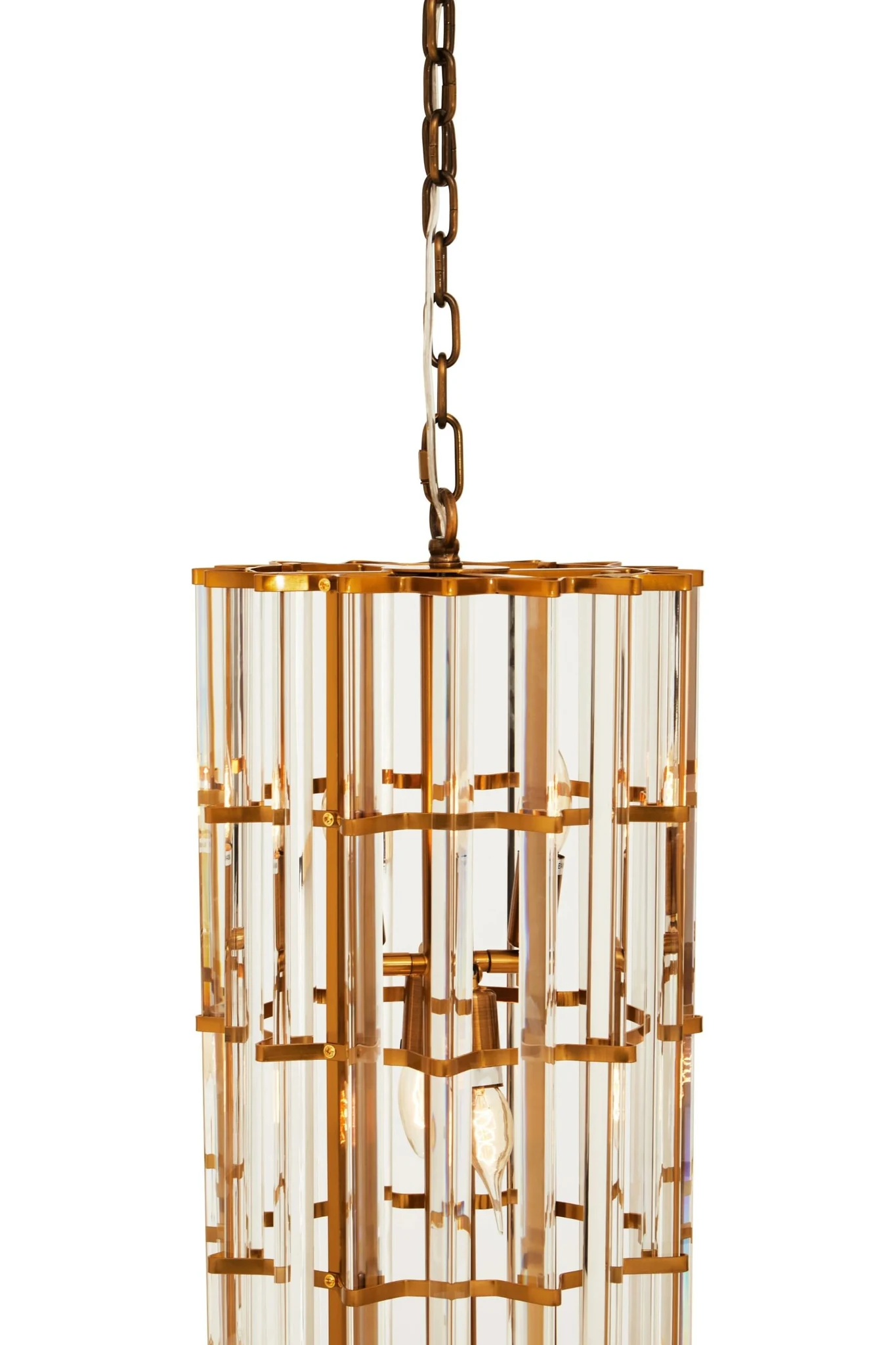 Karli Brass Finish Vertical Large Pendant Light - Pendant lights, photo 7 of 7