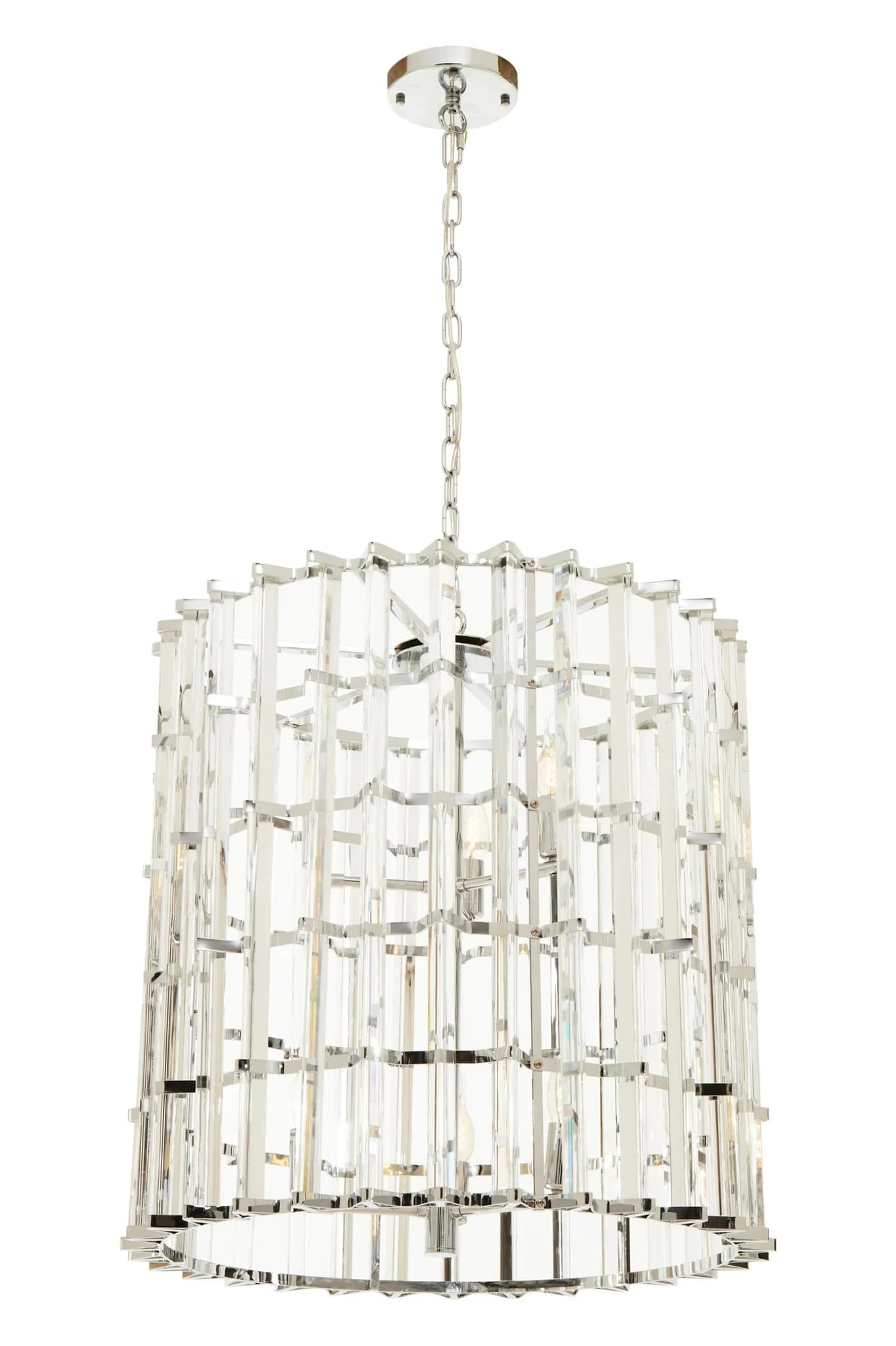 Karli Chrome And Glass Vertical Light - Pendant lights, photo 4 of 8