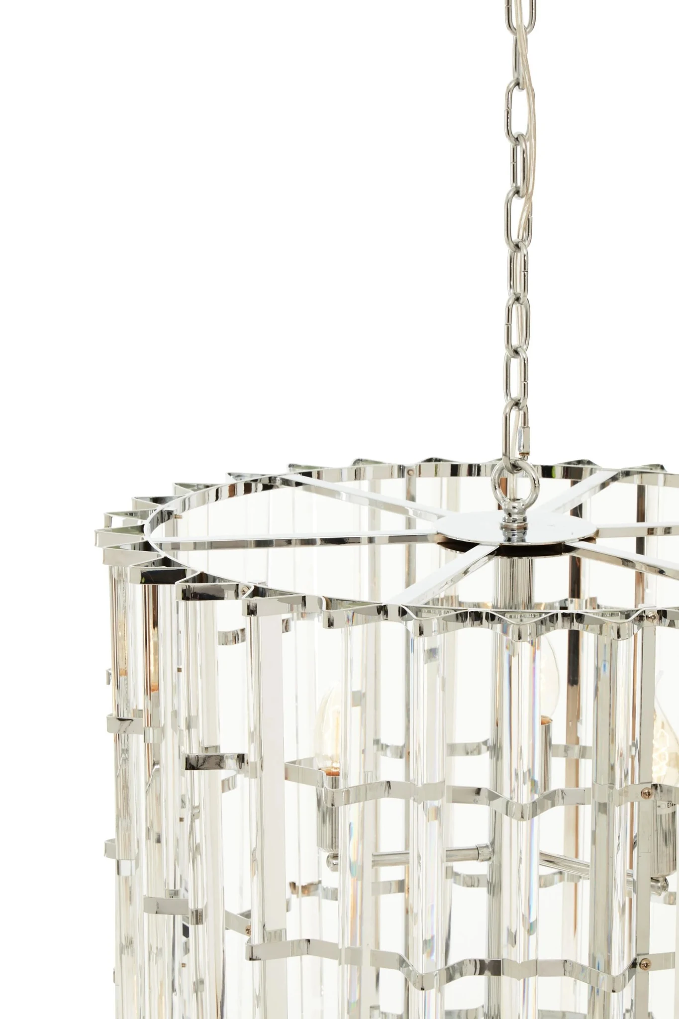 Karli Chrome And Glass Vertical Light - Pendant lights, photo 8 of 8