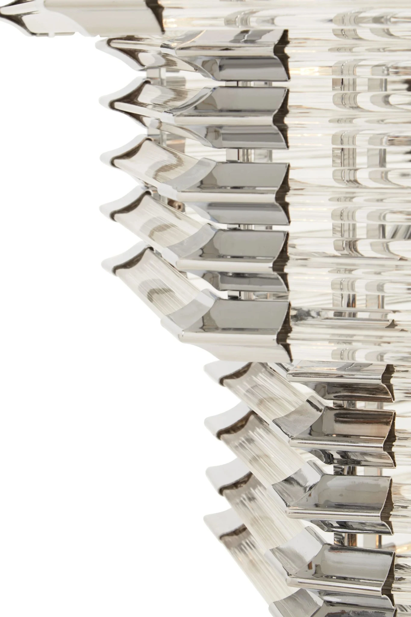 Karli Glass And Chrome Finish Prism Light With Fifteen Bulbs - Pendant lights, photo 5 of 8
