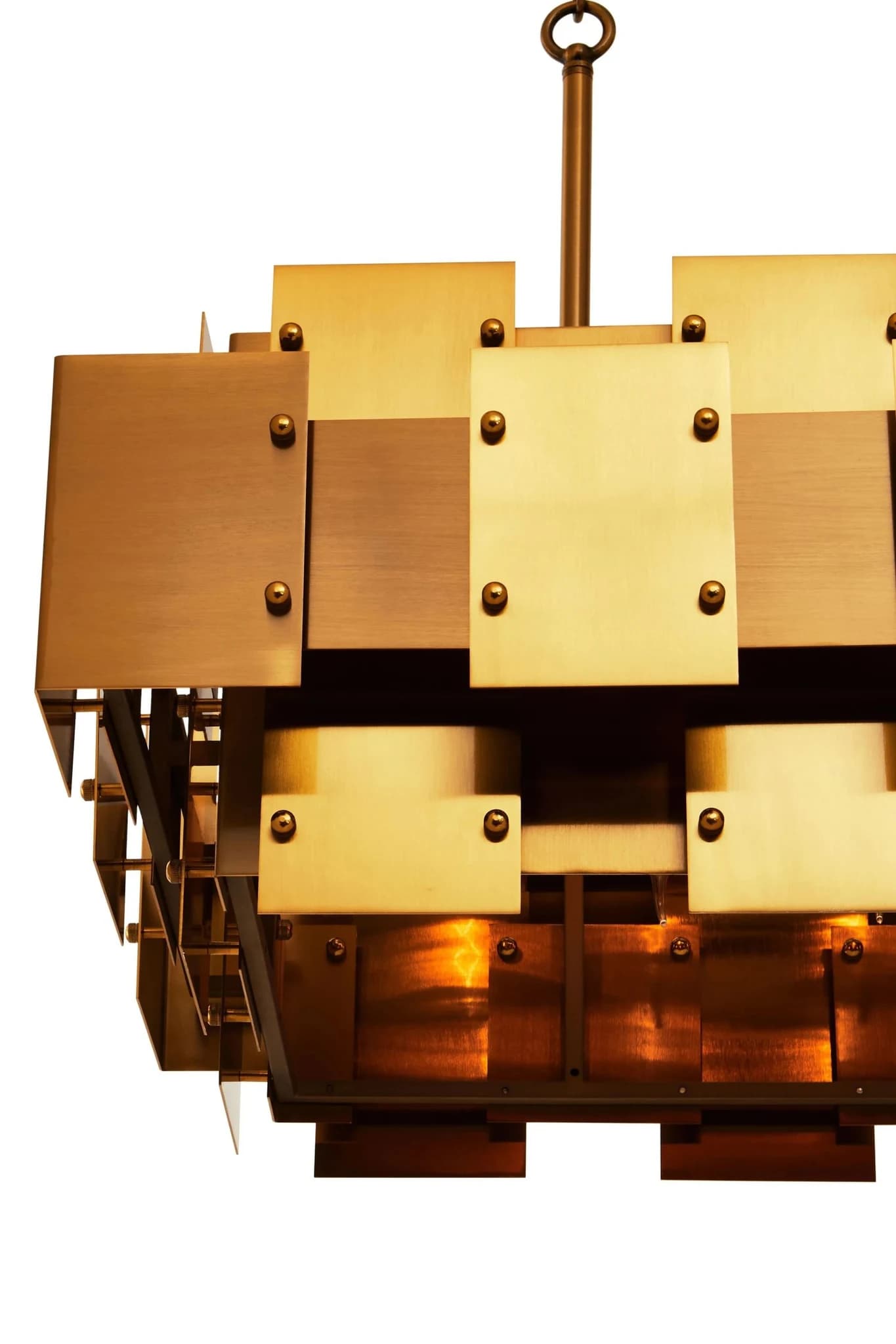 Karlo Metal Brass Finish Pendant Light With Eight Bulbs - Pendant lights, photo 7 of 8