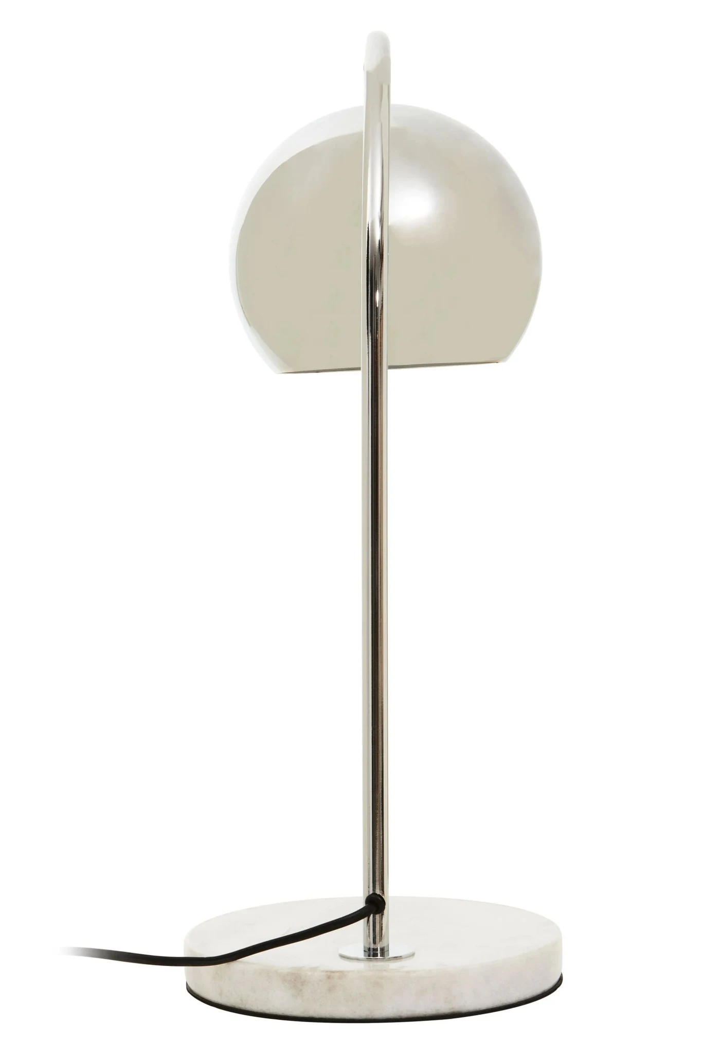 Karter Chrome Finish Table Lamp With White Marble Base - Table lamps, photo 8 of 8
