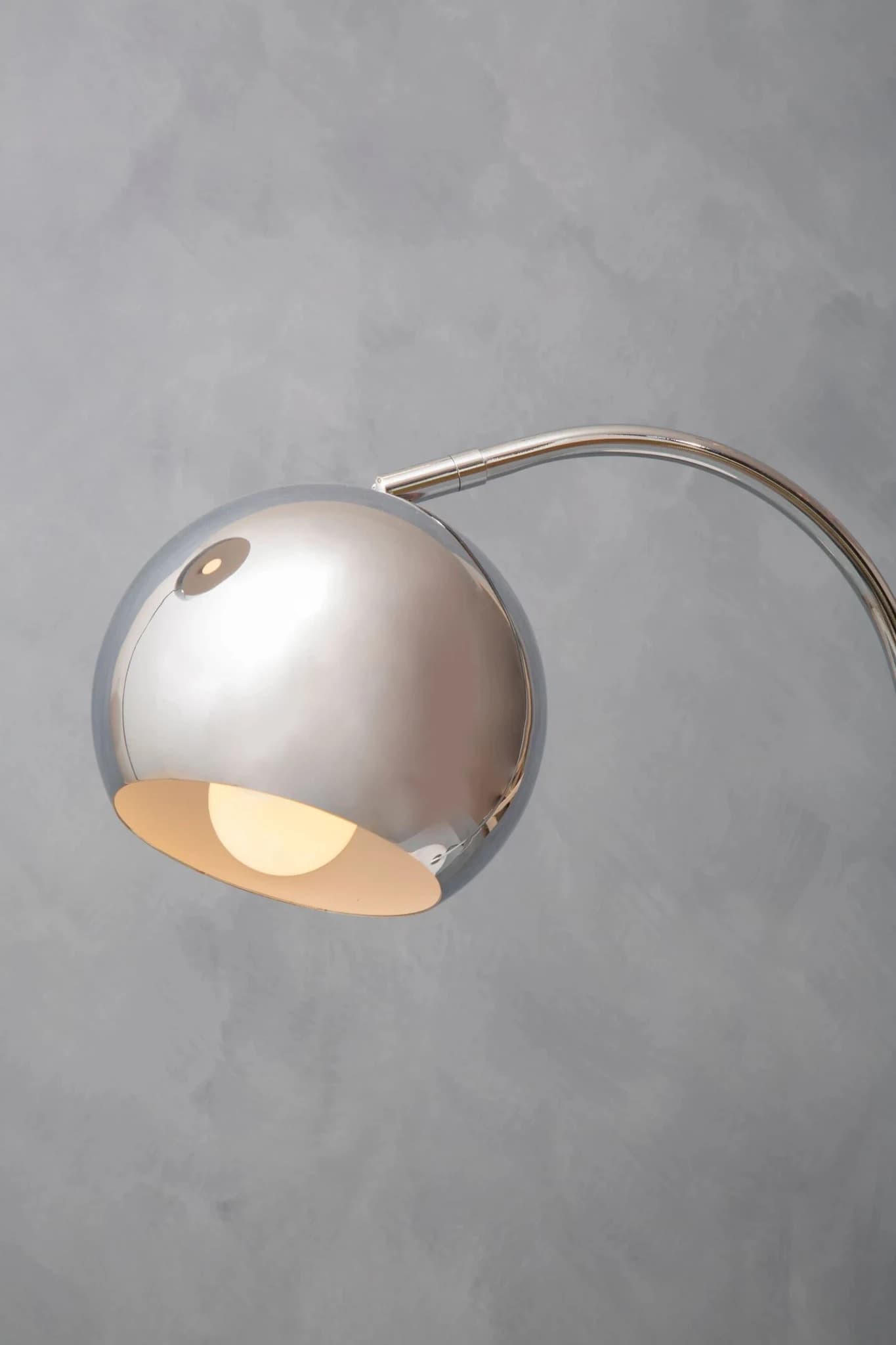 Karter Chrome Finish Table Lamp With White Marble Base - Table lamps, photo 3 of 8