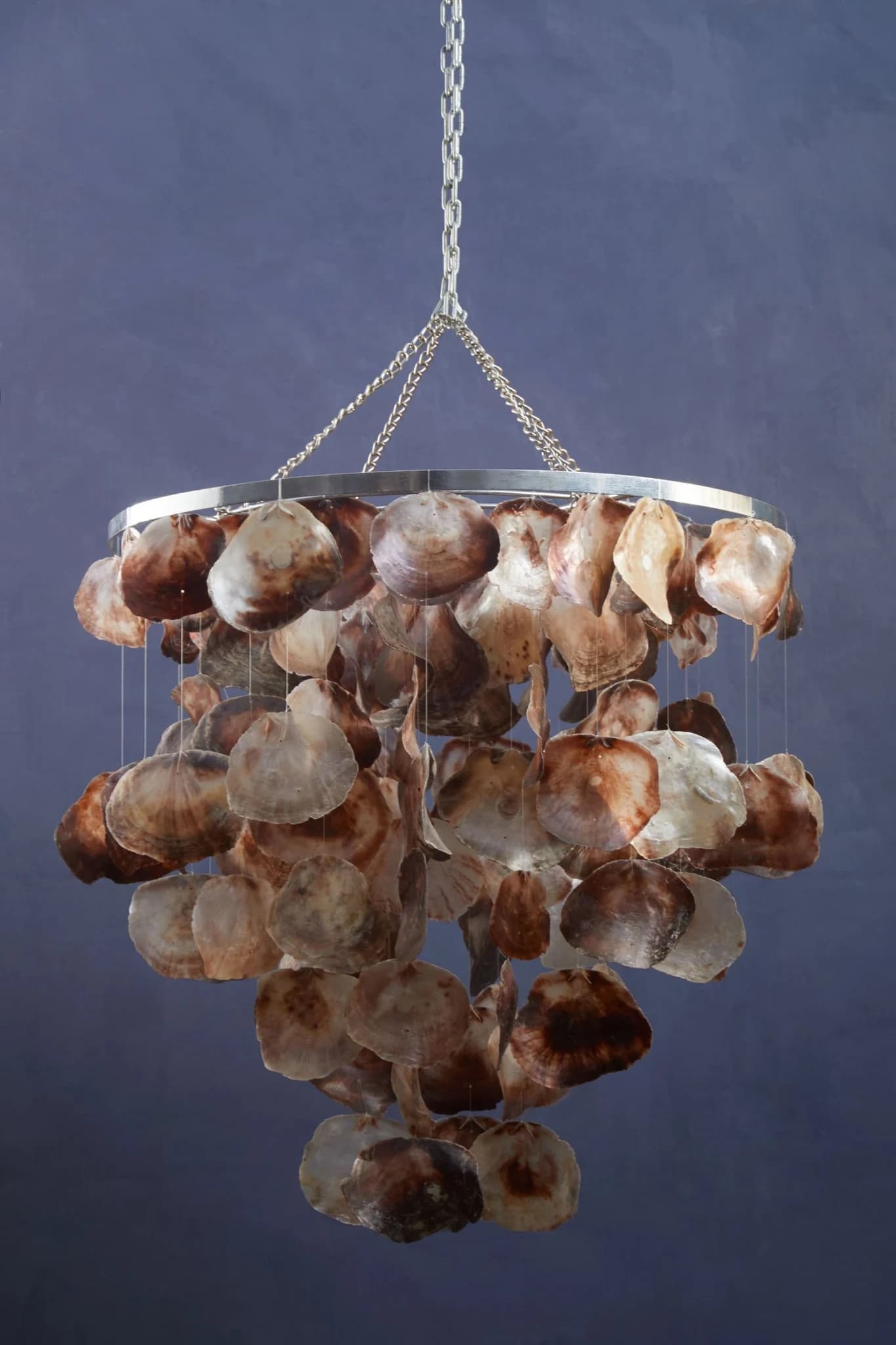 Palu Natural Shell Abstract Pendant Shade - Pendant lights, photo 2 of 4