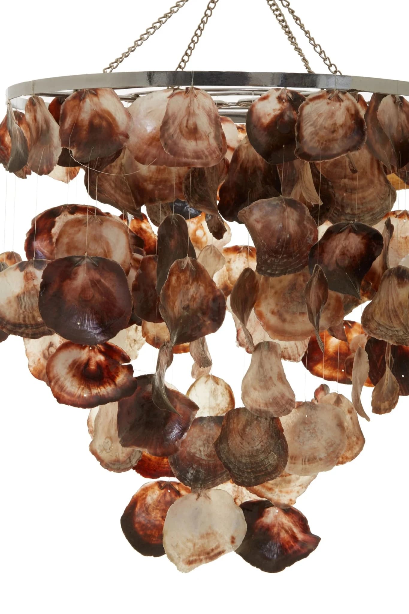 Palu Natural Shell Abstract Pendant Shade - Pendant lights, photo 3 of 4