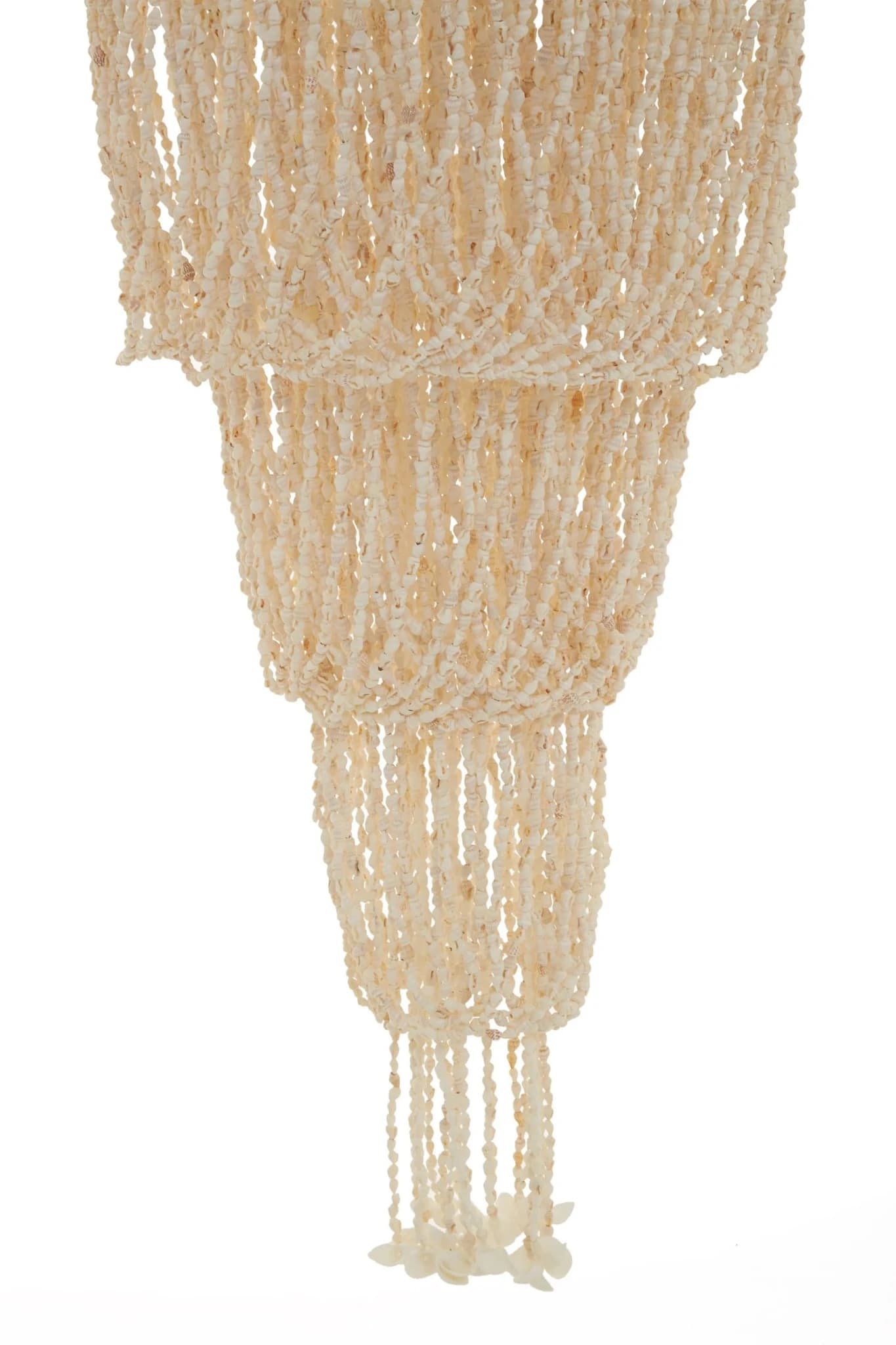 Palu Natural White and Amber Shell Large Pendant Shade - Pendant lights, photo 4 of 5